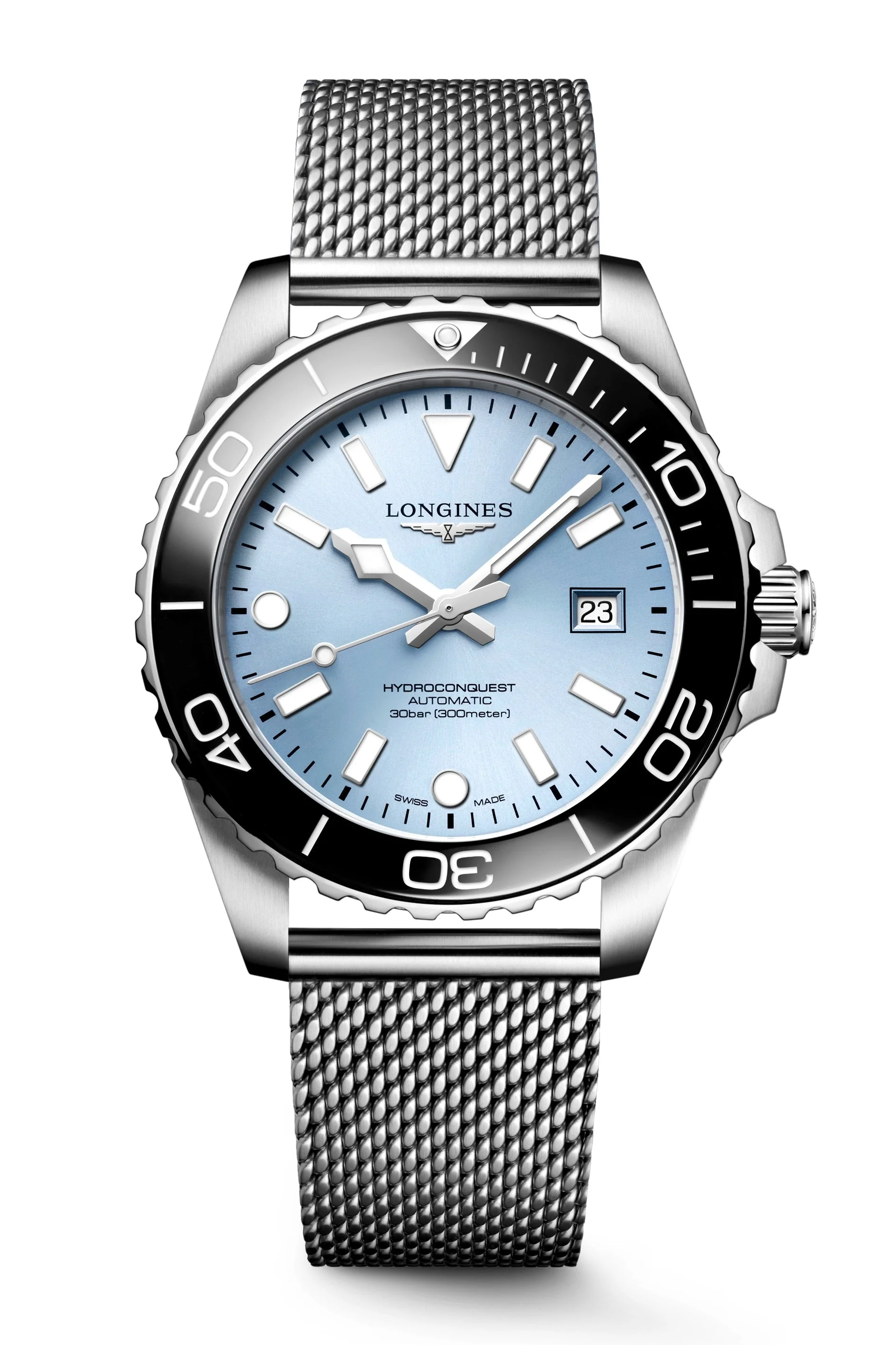 Hydroconquest 42 | 42mm, Steel, Ice Blue Dial