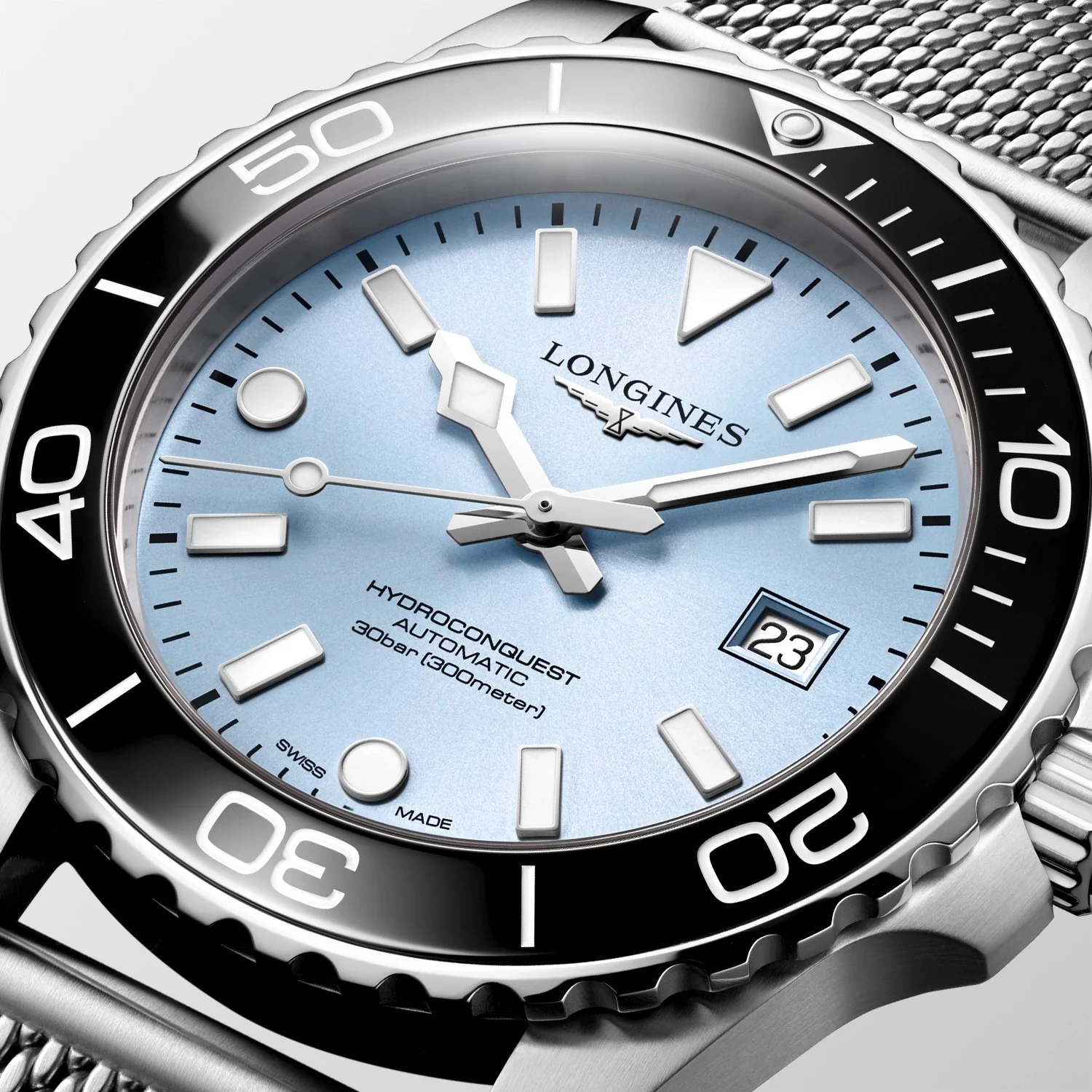 Hydroconquest 42 | 42mm, Steel, Ice Blue Dial - Image 3
