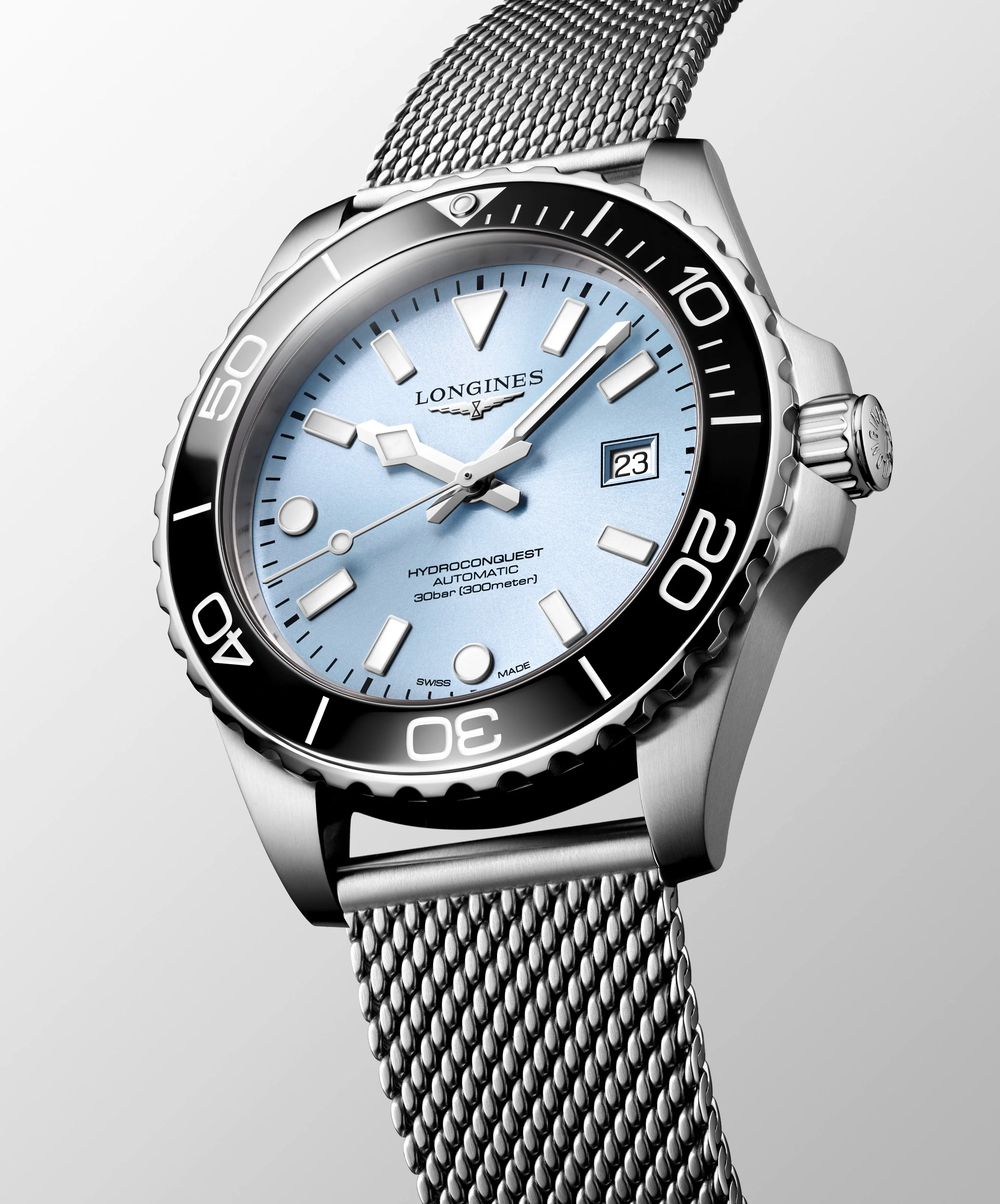 Hydroconquest 42 | 42mm, Steel, Ice Blue Dial - Image 4
