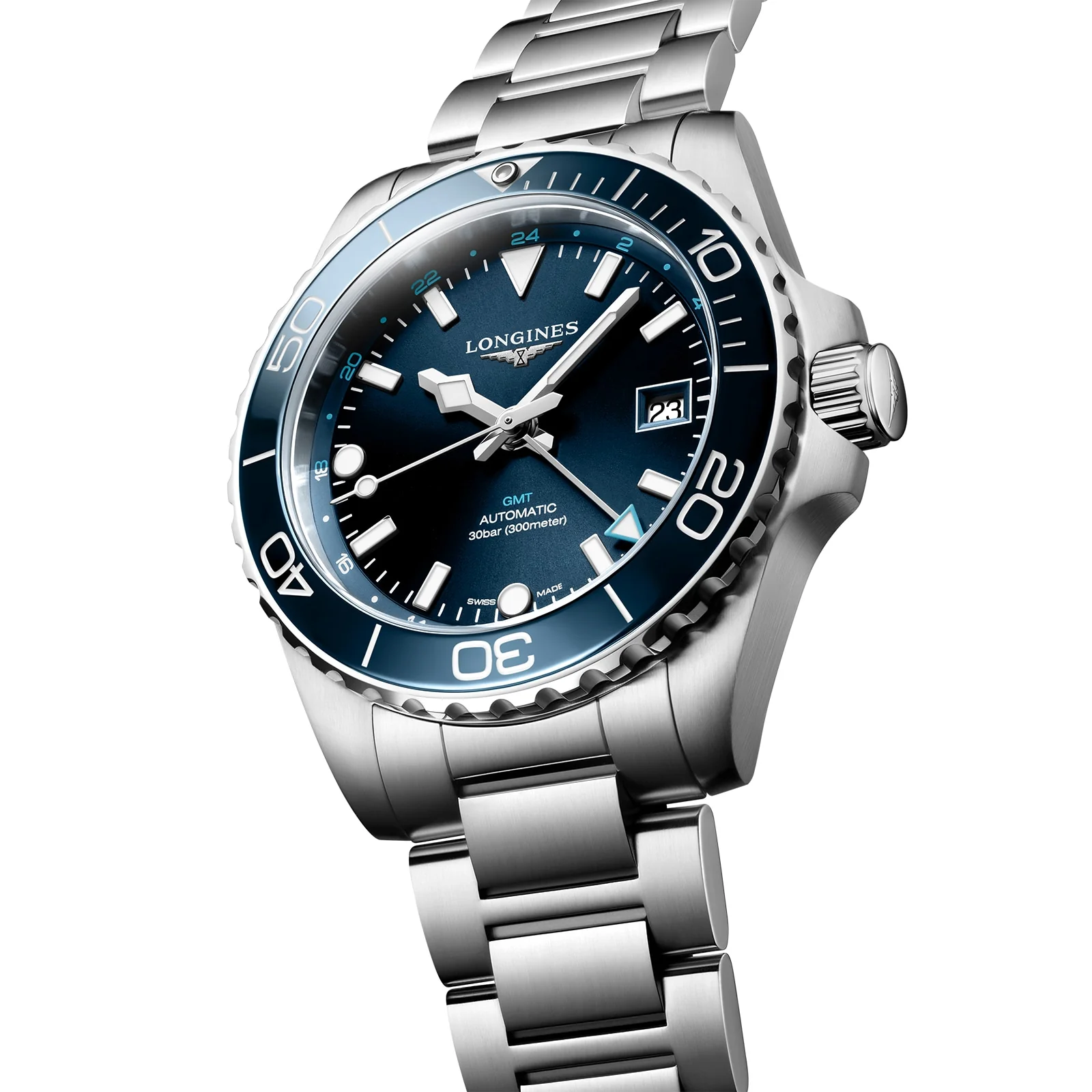 HydroConquest | 41mm, Ceramic & Steel, Steel, Blue Dial - Image 2