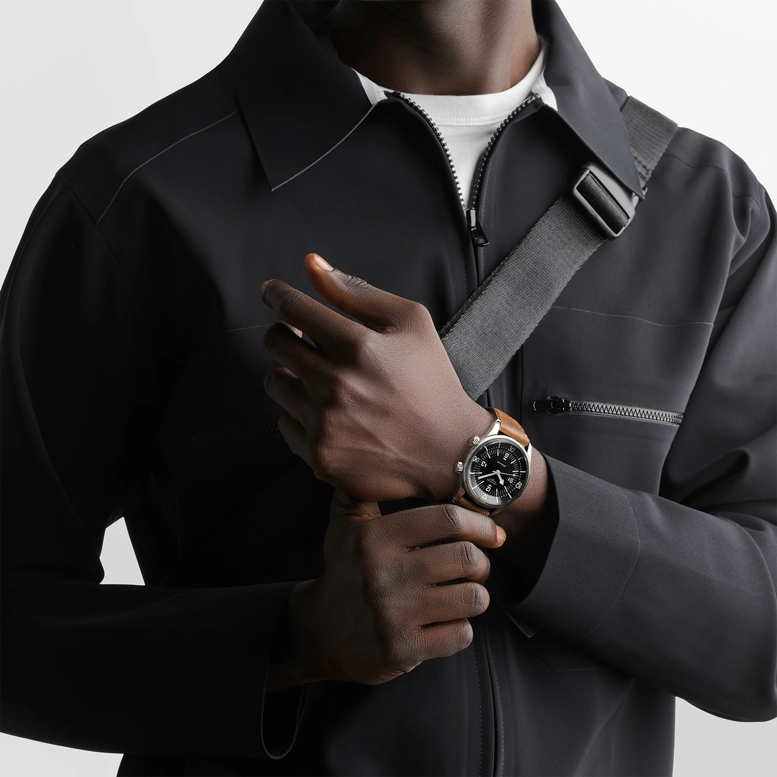 Legend Diver | 39mm, Steel, Leather, Black Dial - Image 8