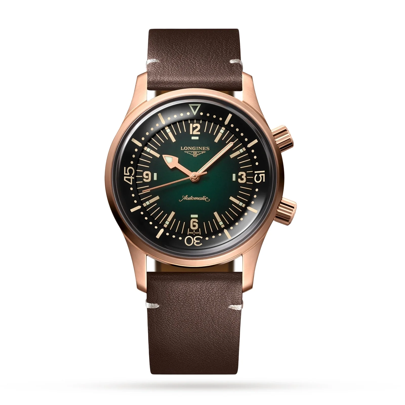 Legend Diver Bronze | 42mm, Bronze, Leather, Black Dial
