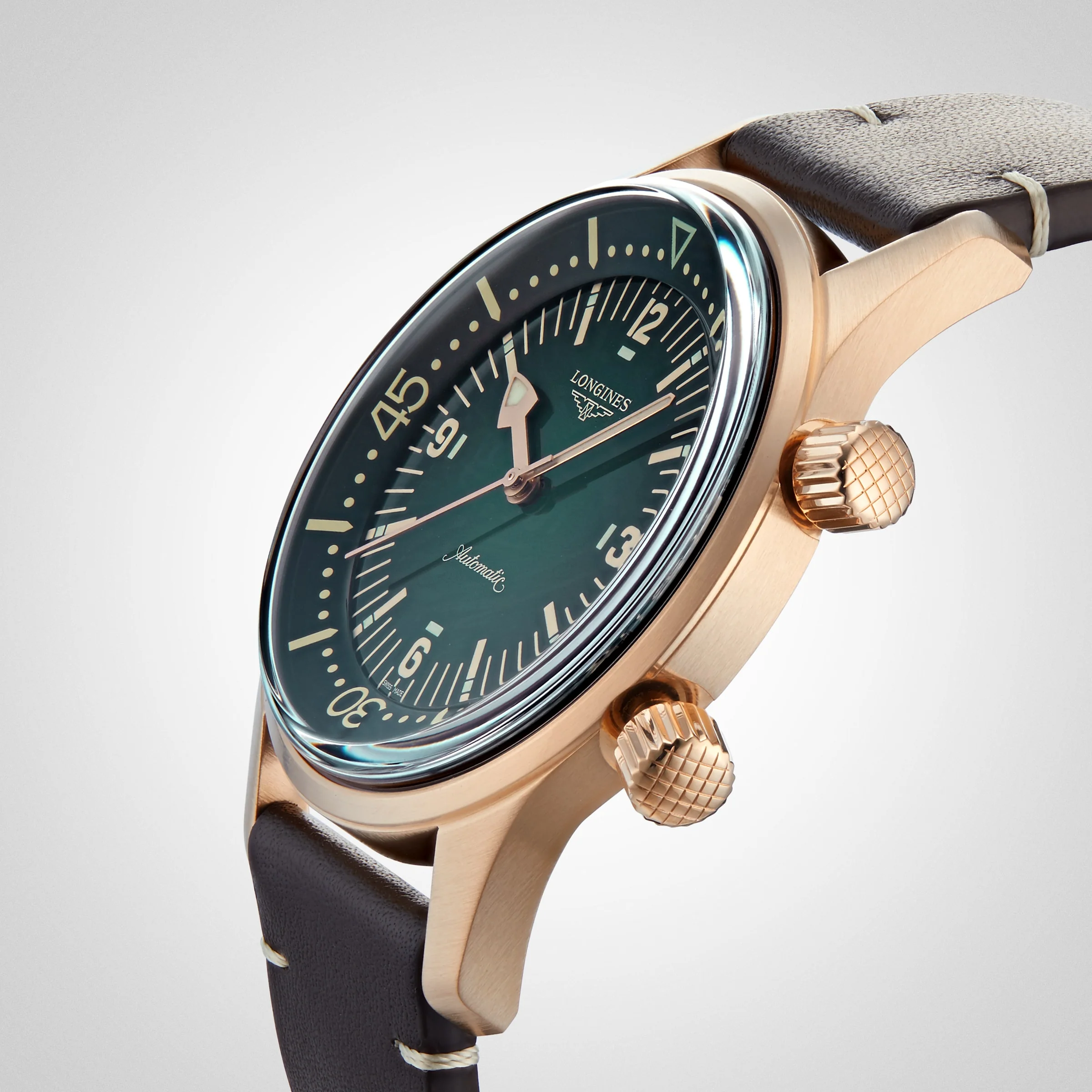 Legend Diver Bronze | 42mm, Bronze, Leather, Black Dial - Image 4
