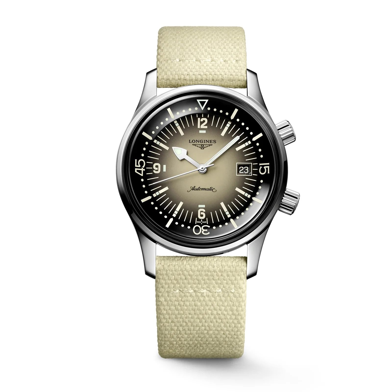 Legend Diver | 42mm, Steel, CANVAS, Beige Dial