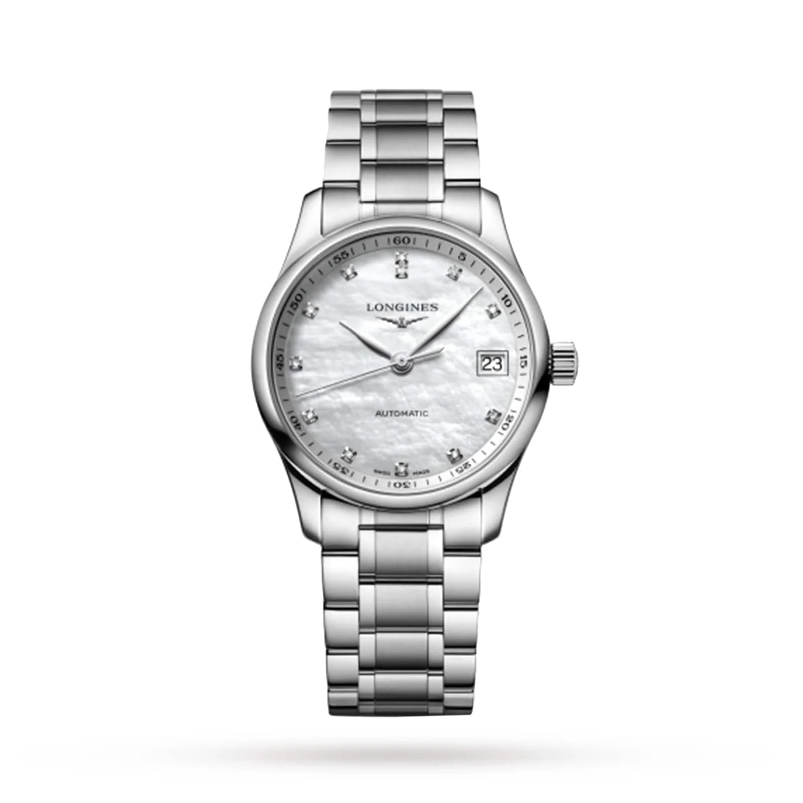 Master Collection | 34mm, Steel, Diamond White Dial