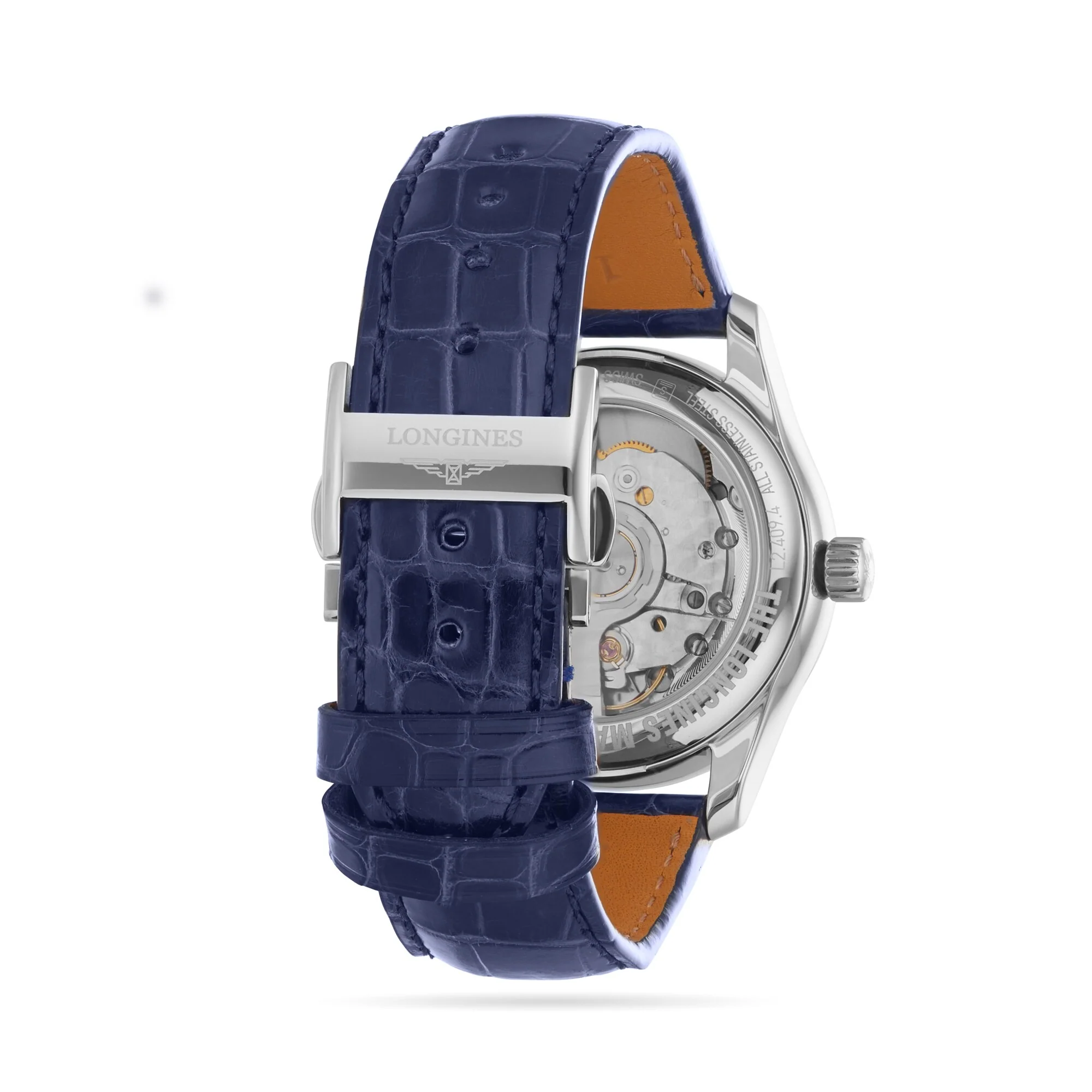 Master Collection Moonphase | 34mm, Steel, Alligator Leather, Diamond White Mother of Pearl Dial, Ref. L24094870 - Image 3