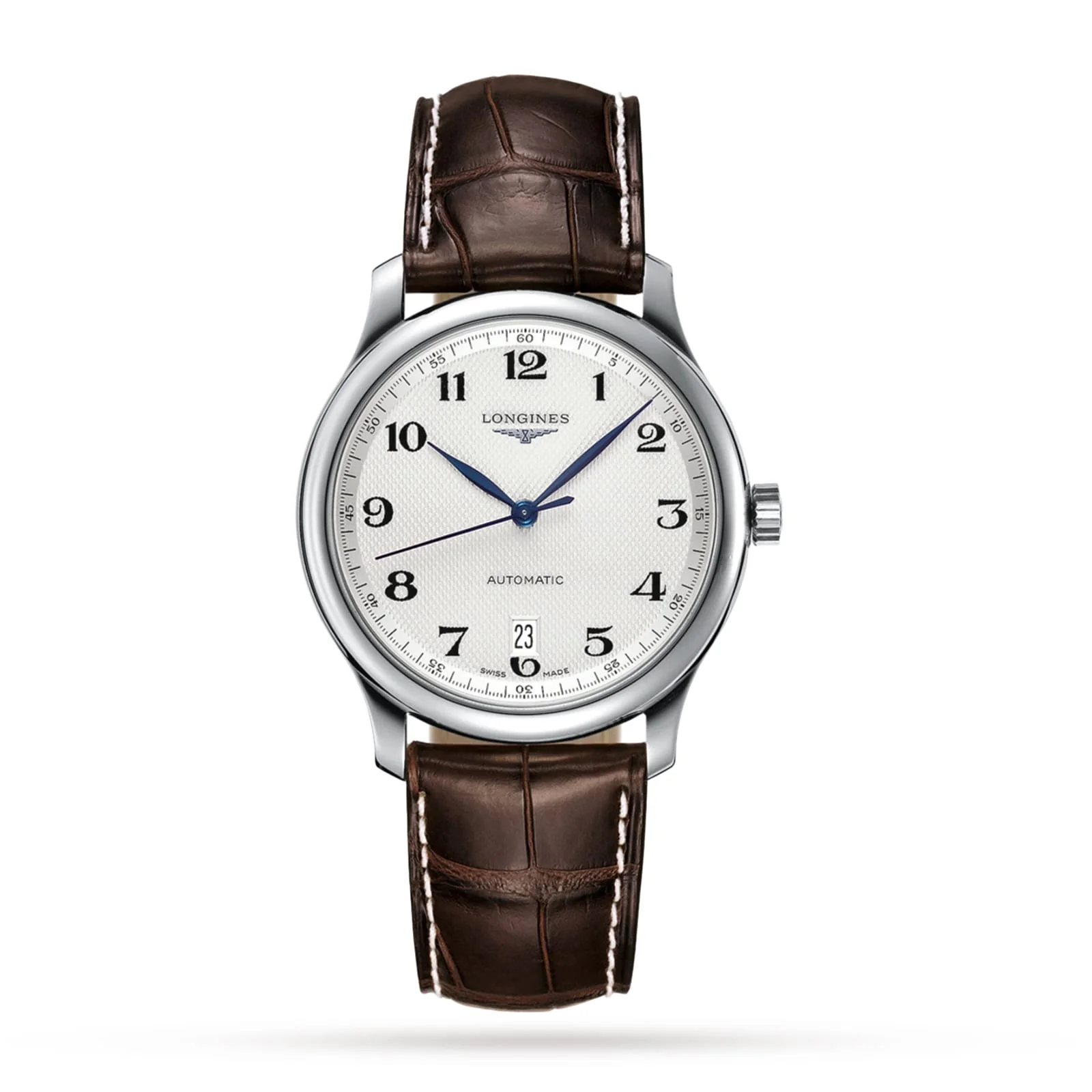 Master Collection | 39mm, Steel, Alligator Leather, Silver Dial