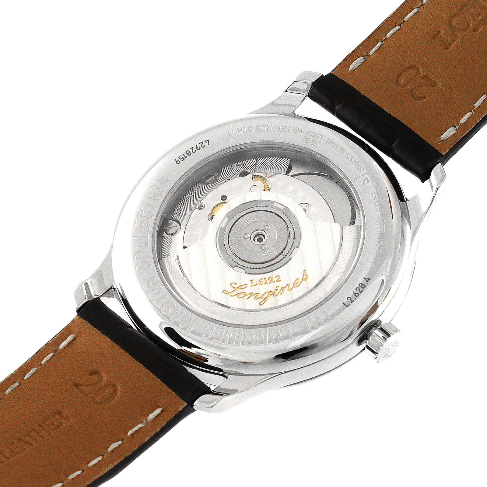 Master Collection | 39mm, Steel, Alligator Leather, Silver Dial - Image 3