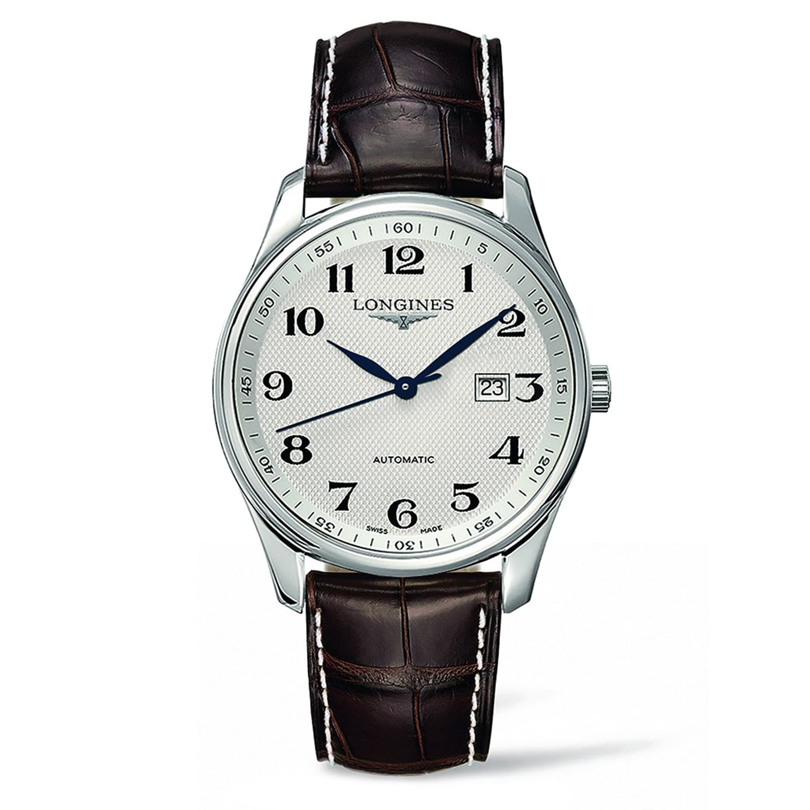 Master Collection | 42mm, Steel, Alligator Leather, Silver Dial