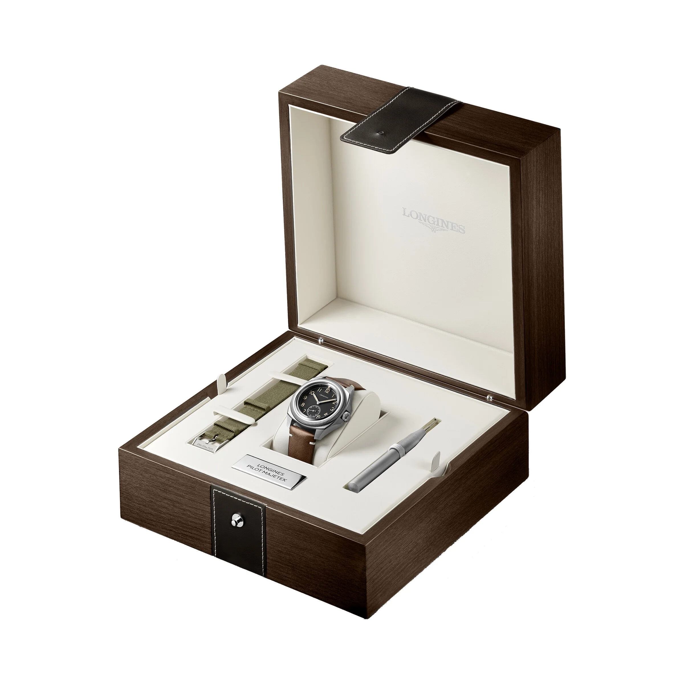Pilot Majetek | 43mm, Steel, Leather, Black Dial - Image 4