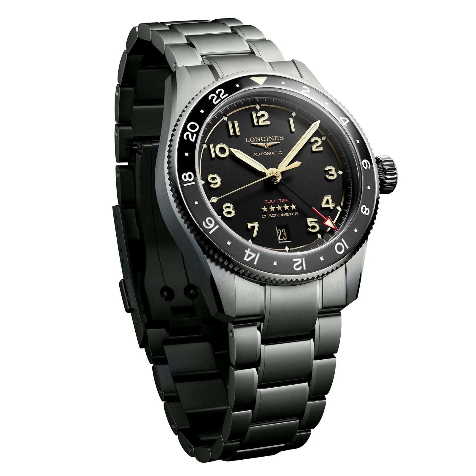 Spirit Zulu Time | 39mm, Ceramic & Titanium, Titanium, Black Dial - Image 2