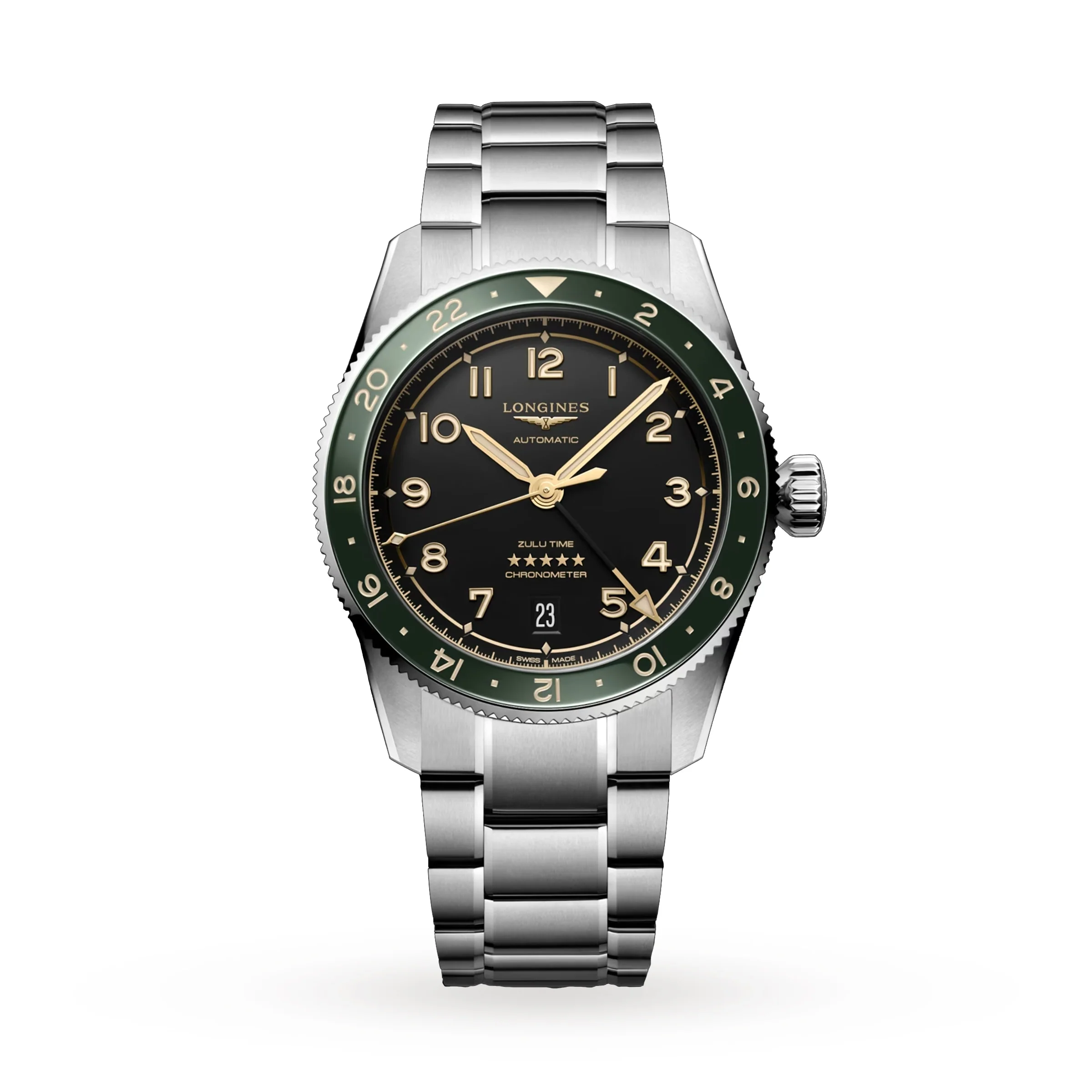 Spirit Zulu Time | 39mm, Ceramic & Steel, Steel, Grey Dial