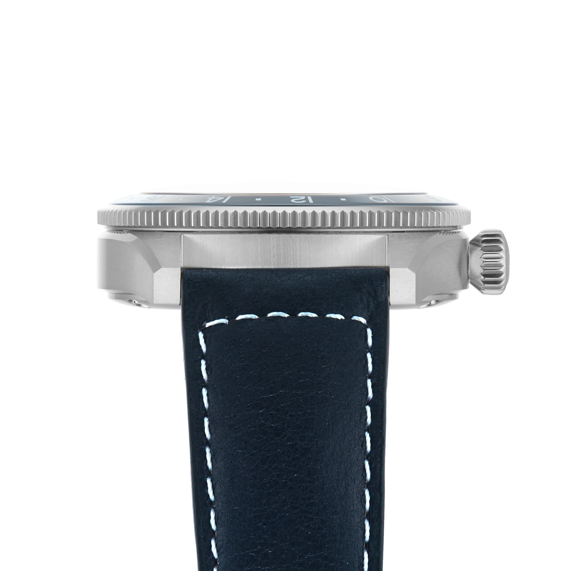 Spirit Zulu Time | 39mm, Ceramic & Steel, Leather, Blue Dial - Image 4