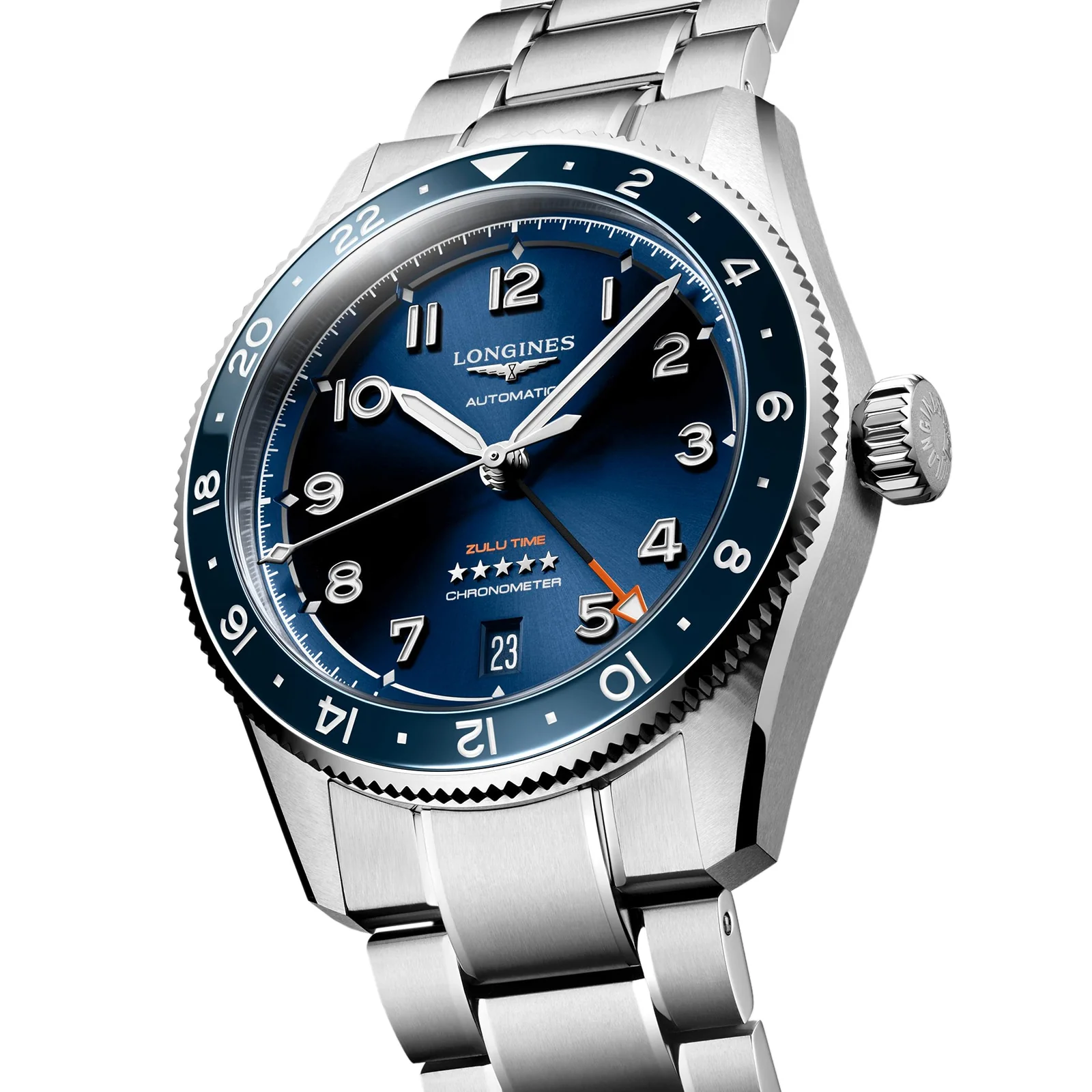 Spirit Zulu Time | 39mm, Ceramic & Steel, Steel, Blue Dial - Image 2