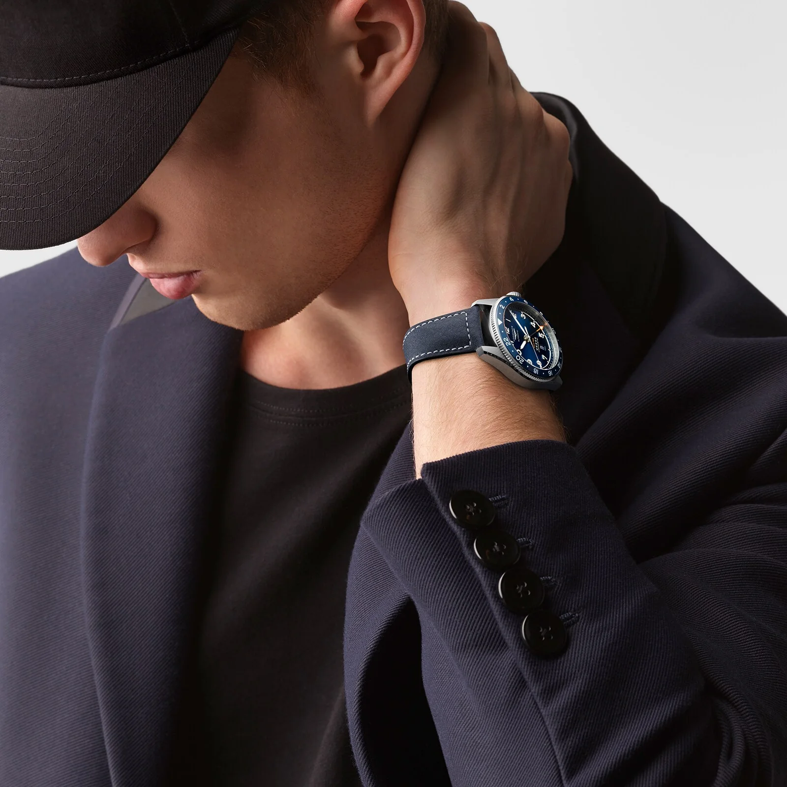 Spirit Zulu Time | 42mm, Steel, Leather, Blue Dial - Image 6