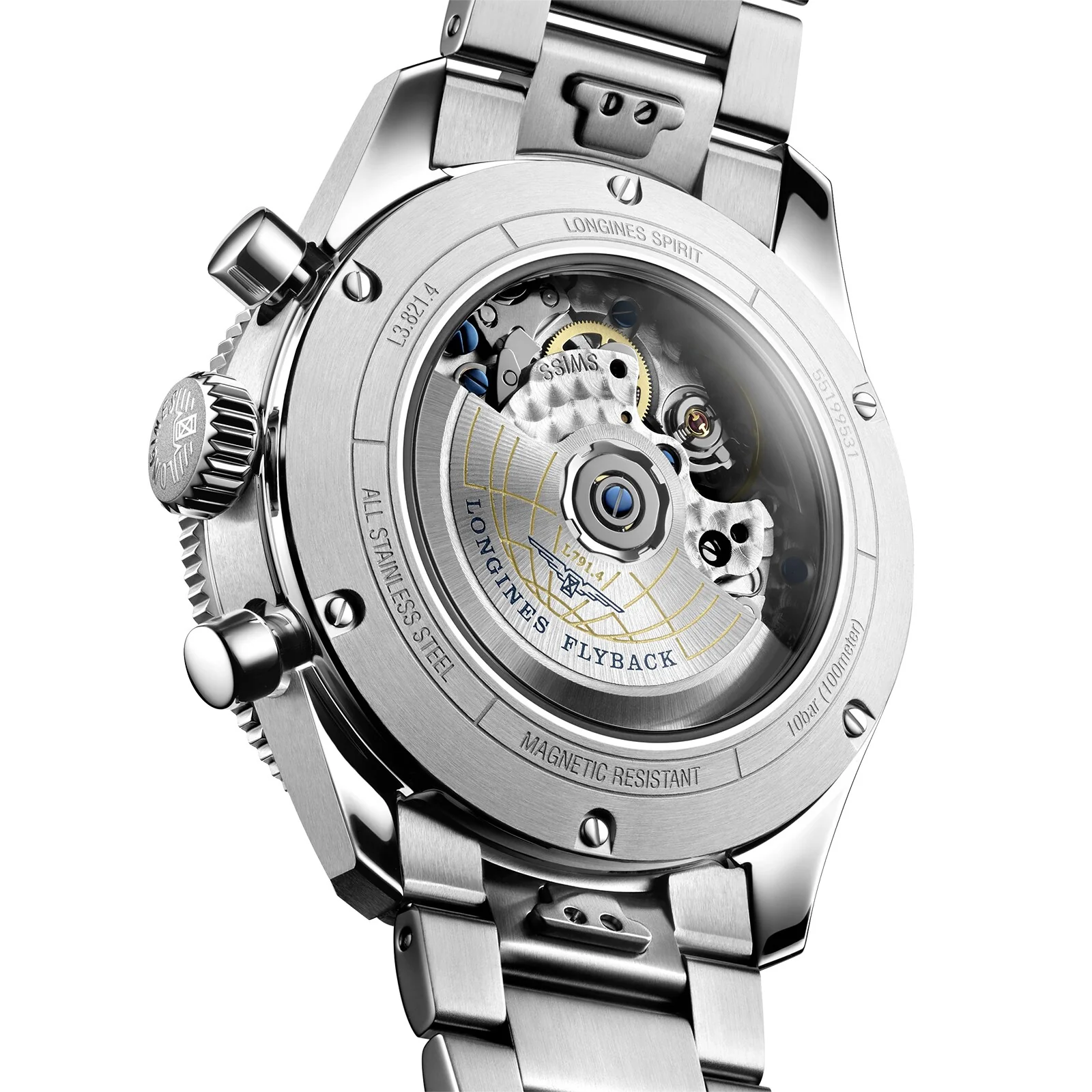 Spirit Flyback | 42mm, Steel, Black Dial - Image 5
