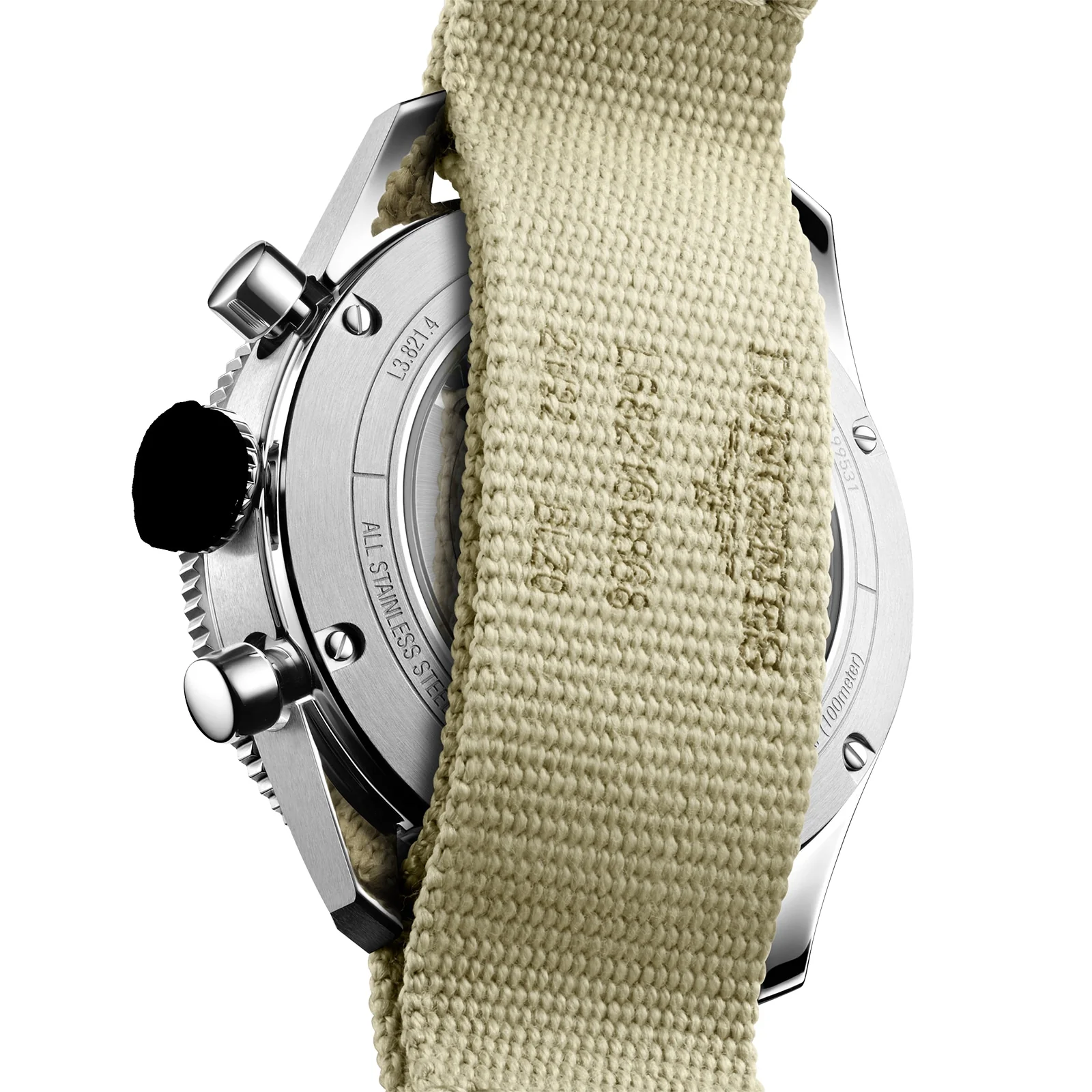 Spirit Flyback | 42mm, Steel, Fabric, Black Dial - Image 7