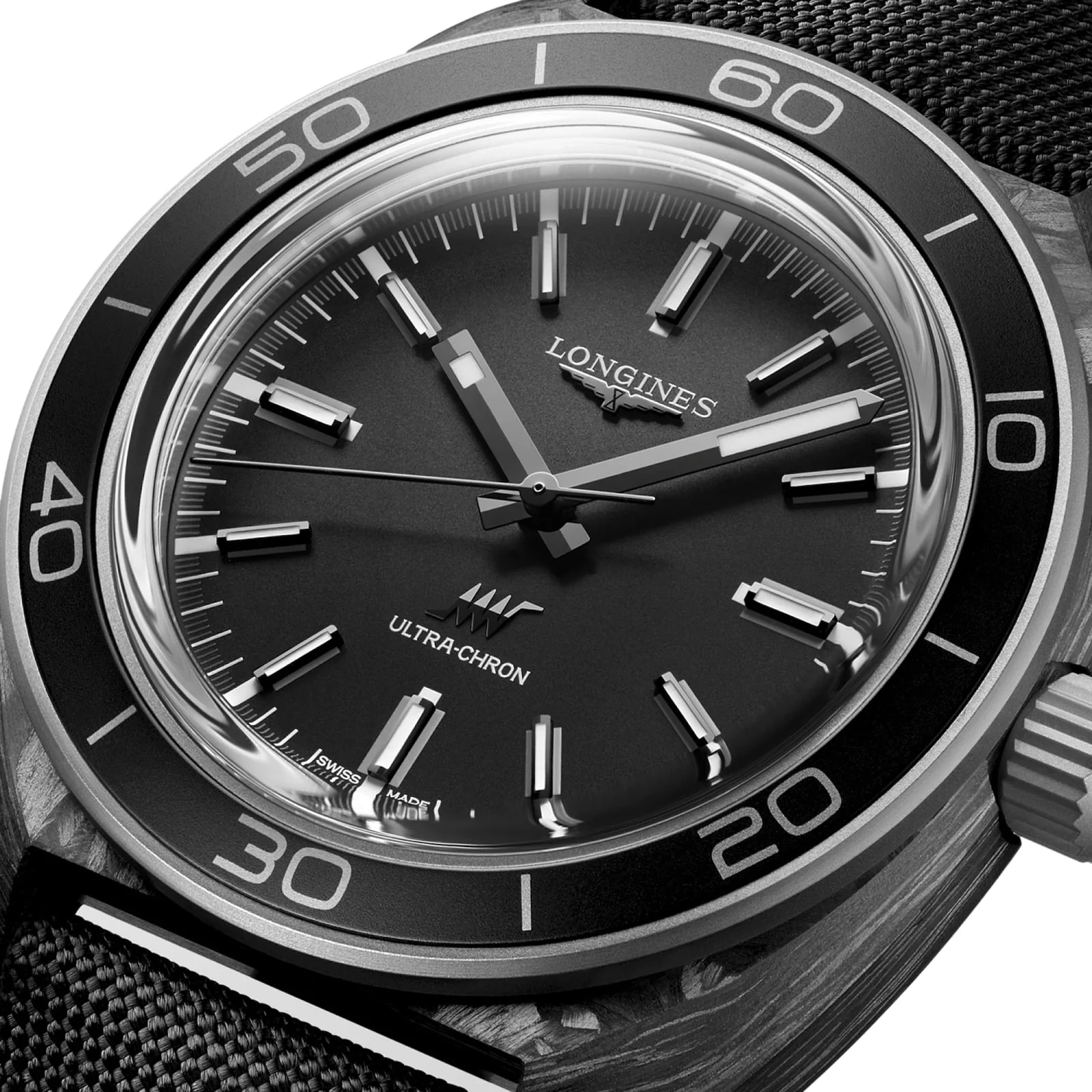 Ultra-Chron Carbon | 43mm, Carbon Fibre & Titanium, Nylon, Anthracite Dial - Image 3