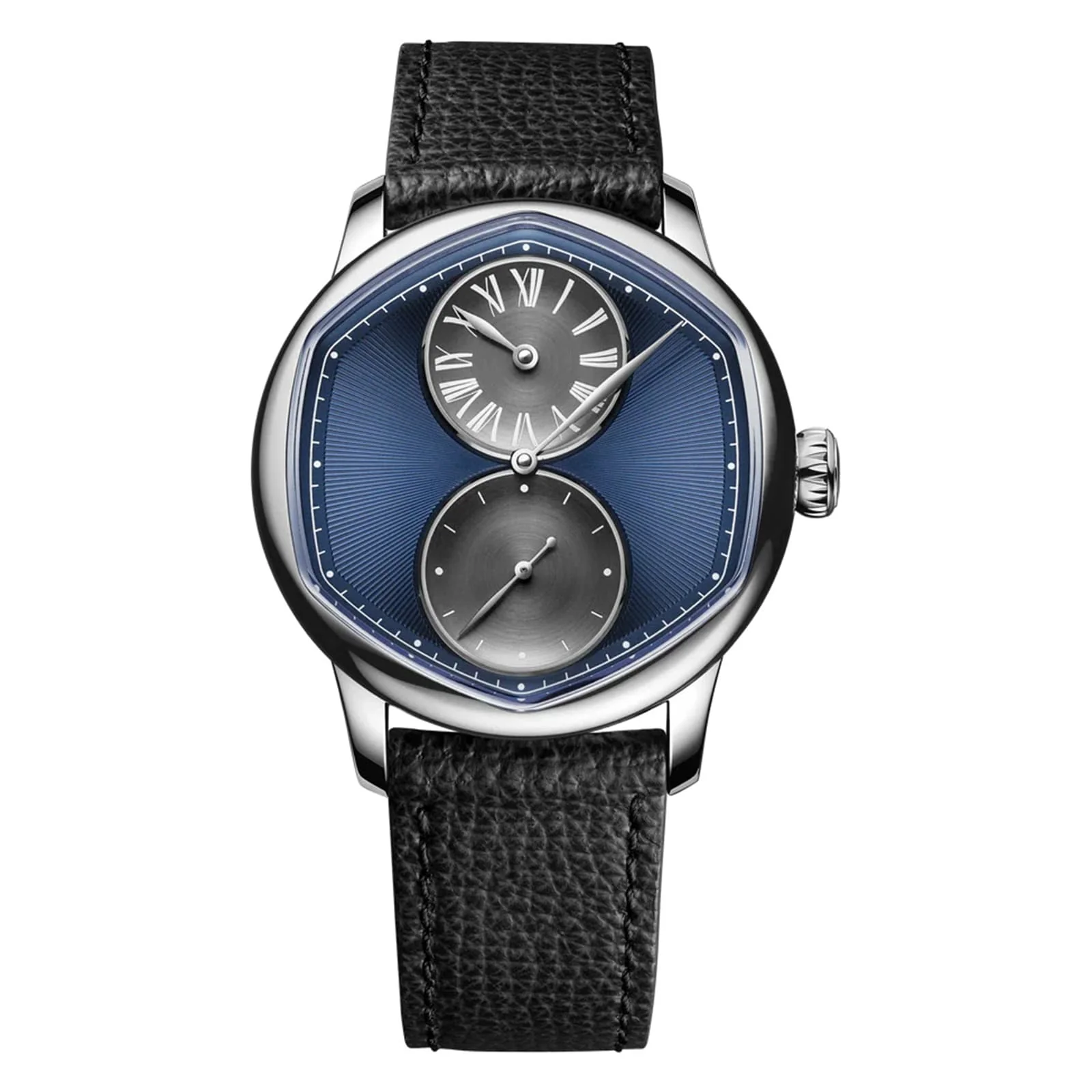 Le Régulateur Louis Erard x Cédric Johner Blue | 39mm, Steel, Leather, Blue Dial