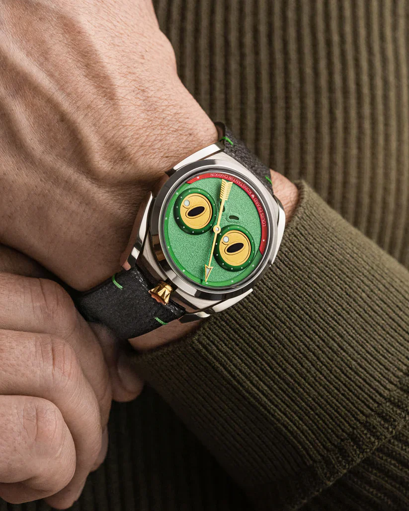 Le Régulateur LE X Konstantin Chaykin Unfrogettable Green | 40mm, Steel, Leather, Green Dial - Image 4