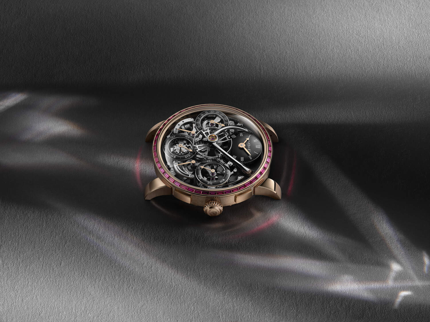 Legacy Machine Perpetual Chromatic | 44mm, 18K Rose Gold, Leather, Grey Dial - Image 2