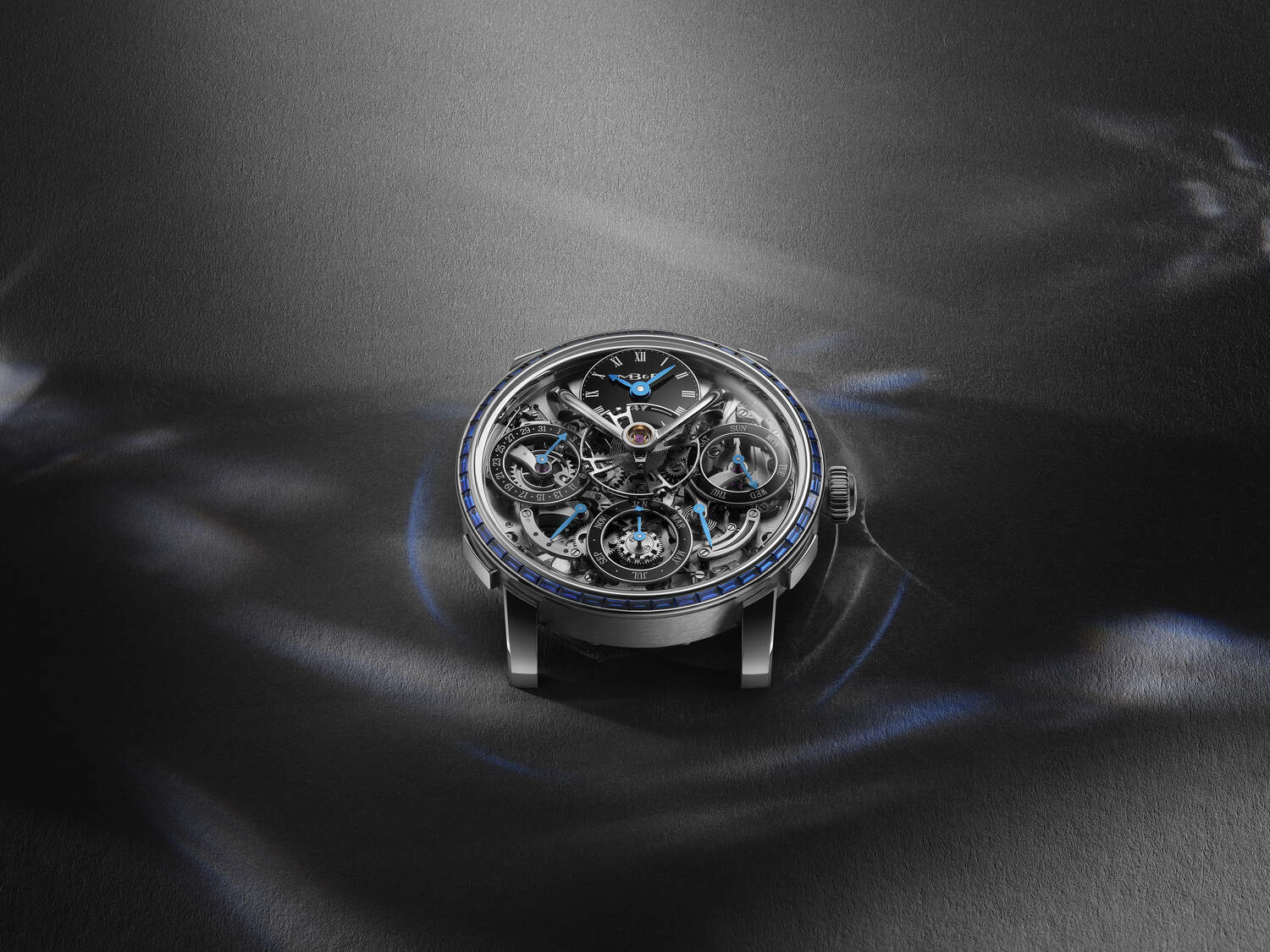 Legacy Machine Perpetual Chromatic | 44mm, 18K White Gold, Leather, White Dial - Image 2