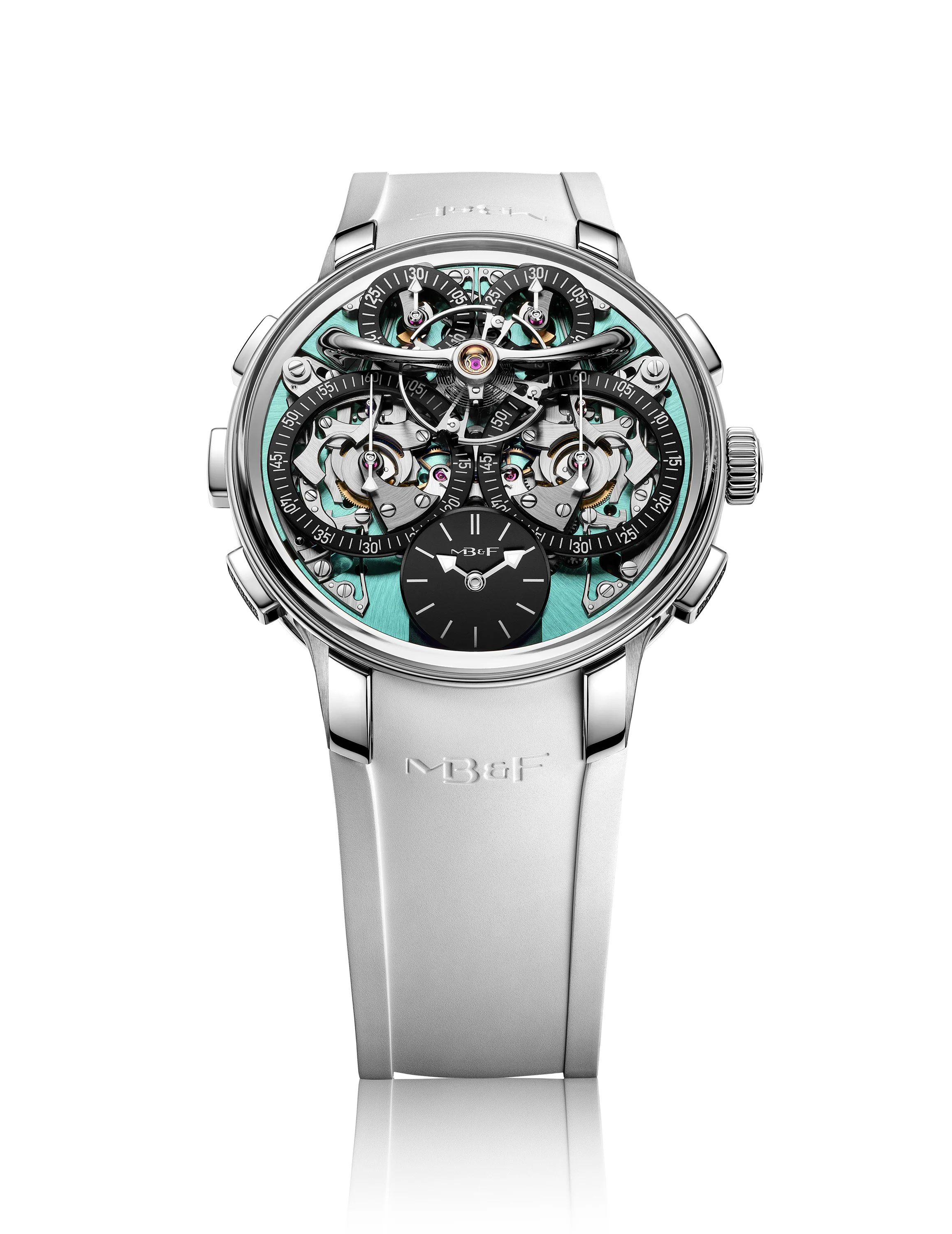 LM Sequential EVO | 44mm, Titanium, Rubber, Ice Blue Dial