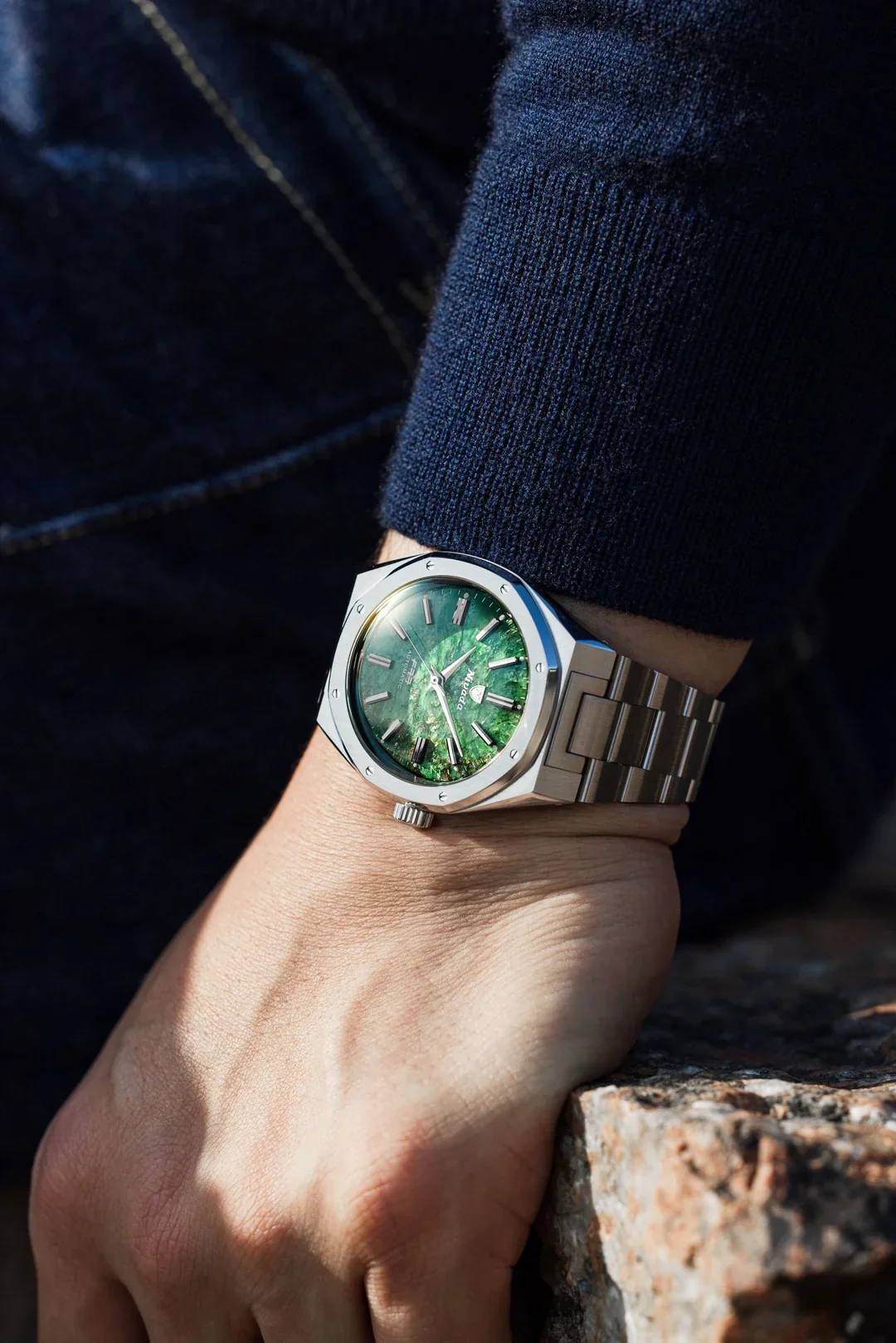 F77 SST Green Aventurine MK2 | 38mm, Mens Watch - Image 3