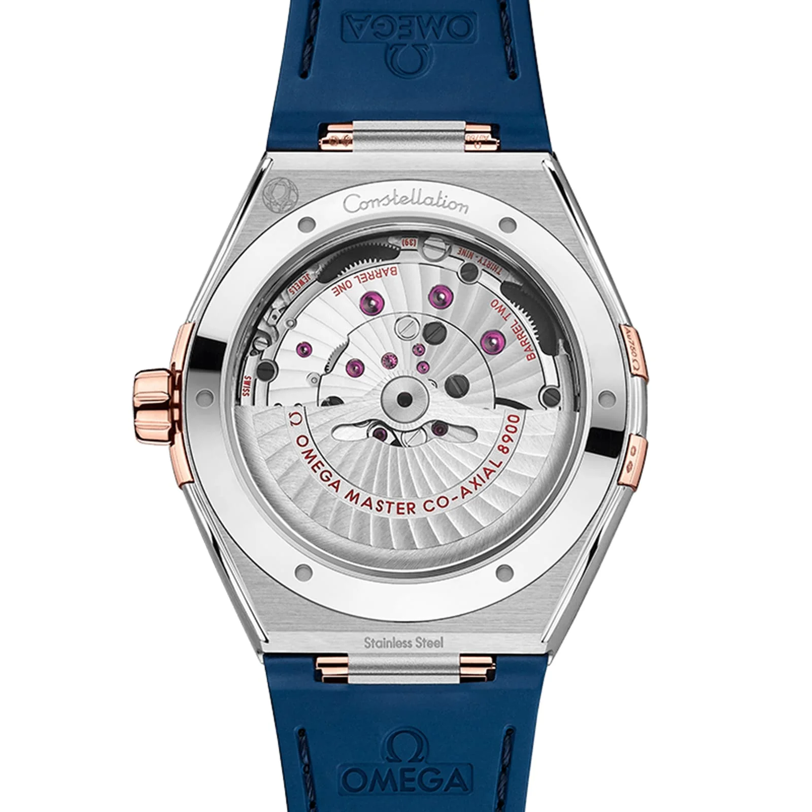 Constellation | 41mm, Two-Tone Steel & 18K Rose Gold, Alligator Leather, Blue Dial - Image 2