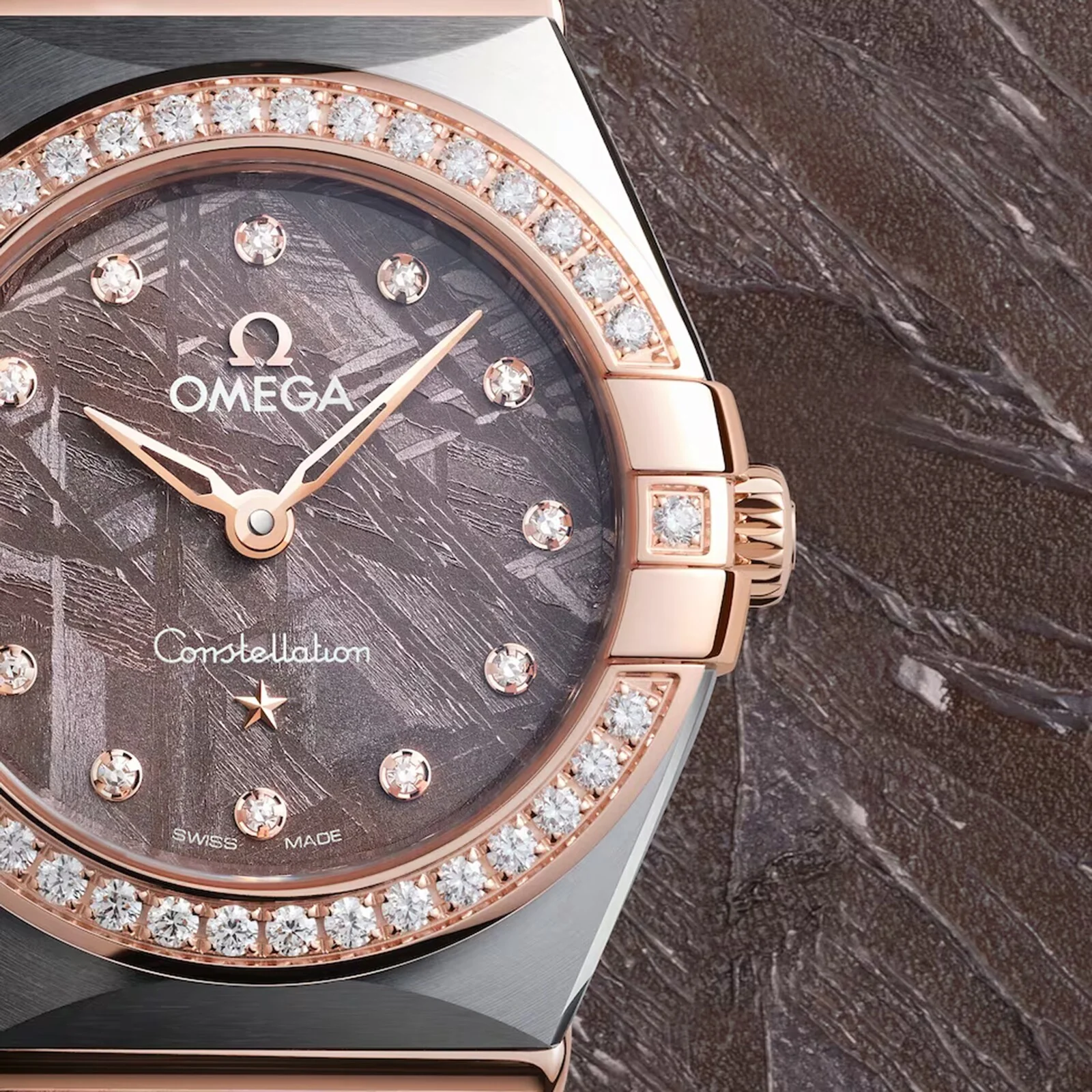 Constellation | 25mm, Two-Tone Steel & 18K Rose Gold, Purple Dial - Image 4