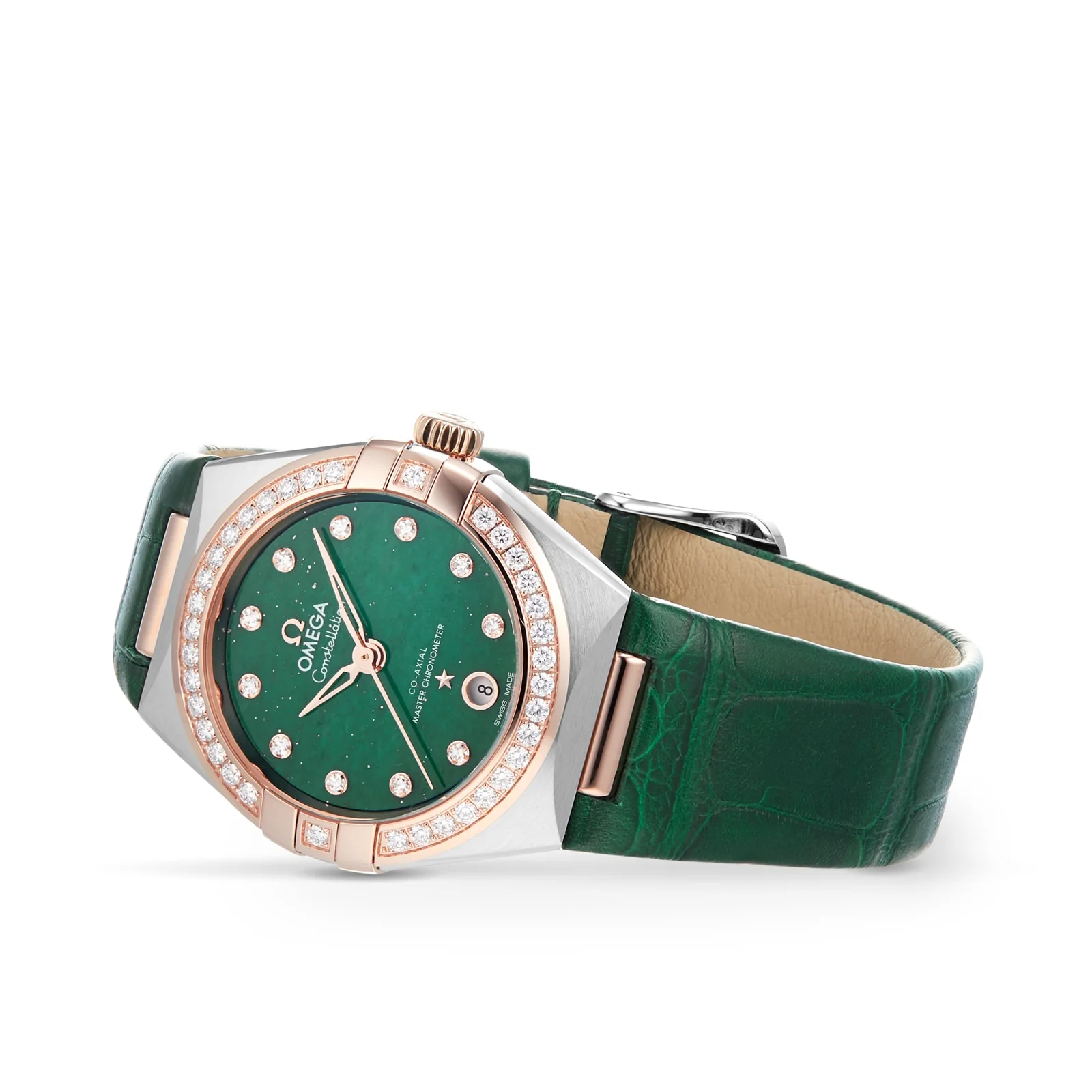 Constellation | 29mm, Two-Tone Steel & 18K Rose Gold, Leather, Diamond Aventurine Dial, Ref. O13128292099001 - Image 3