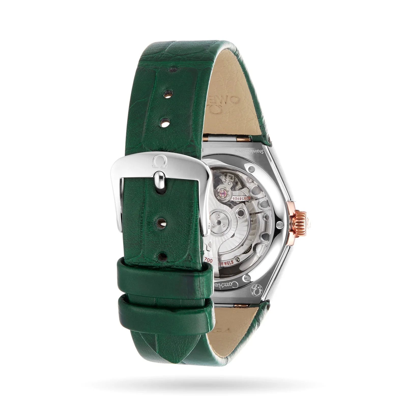 Constellation | 29mm, Two-Tone Steel & 18K Rose Gold, Leather, Diamond Aventurine Dial, Ref. O13128292099001 - Image 4
