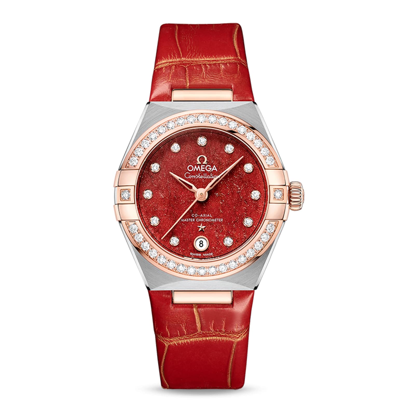 Constellation | 29mm, Leather, Red Dial
