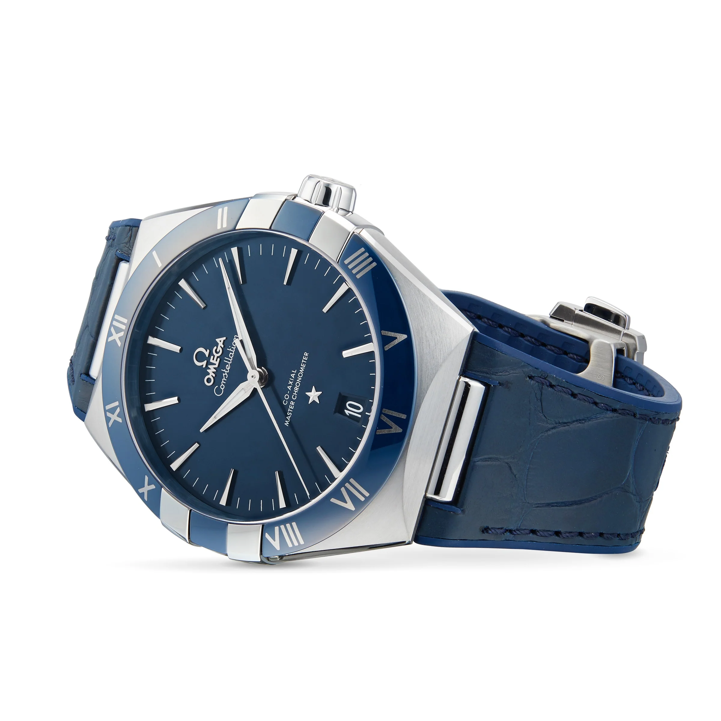 Constellation | 41mm, Steel, Alligator Leather, Blue Dial - Image 3
