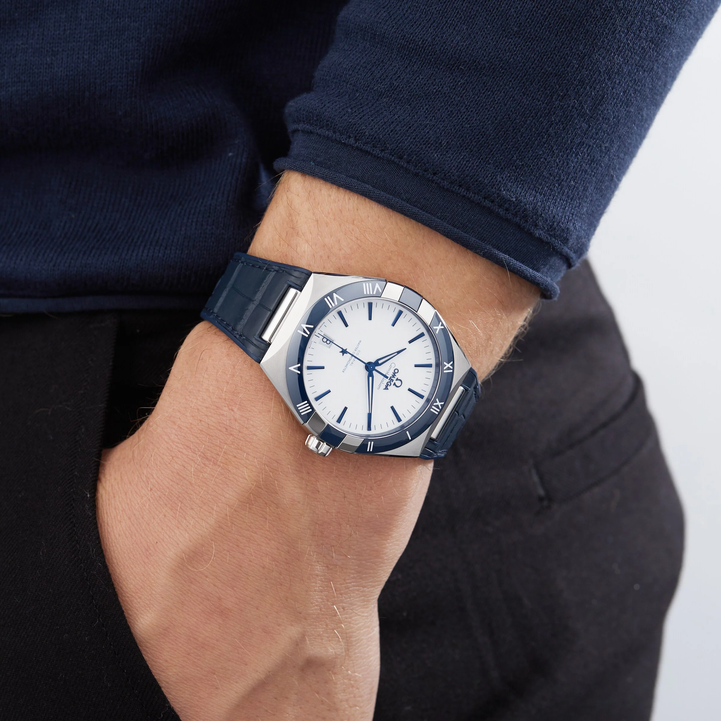 Constellation | 41mm, Steel, Leather, White Dial - Image 3