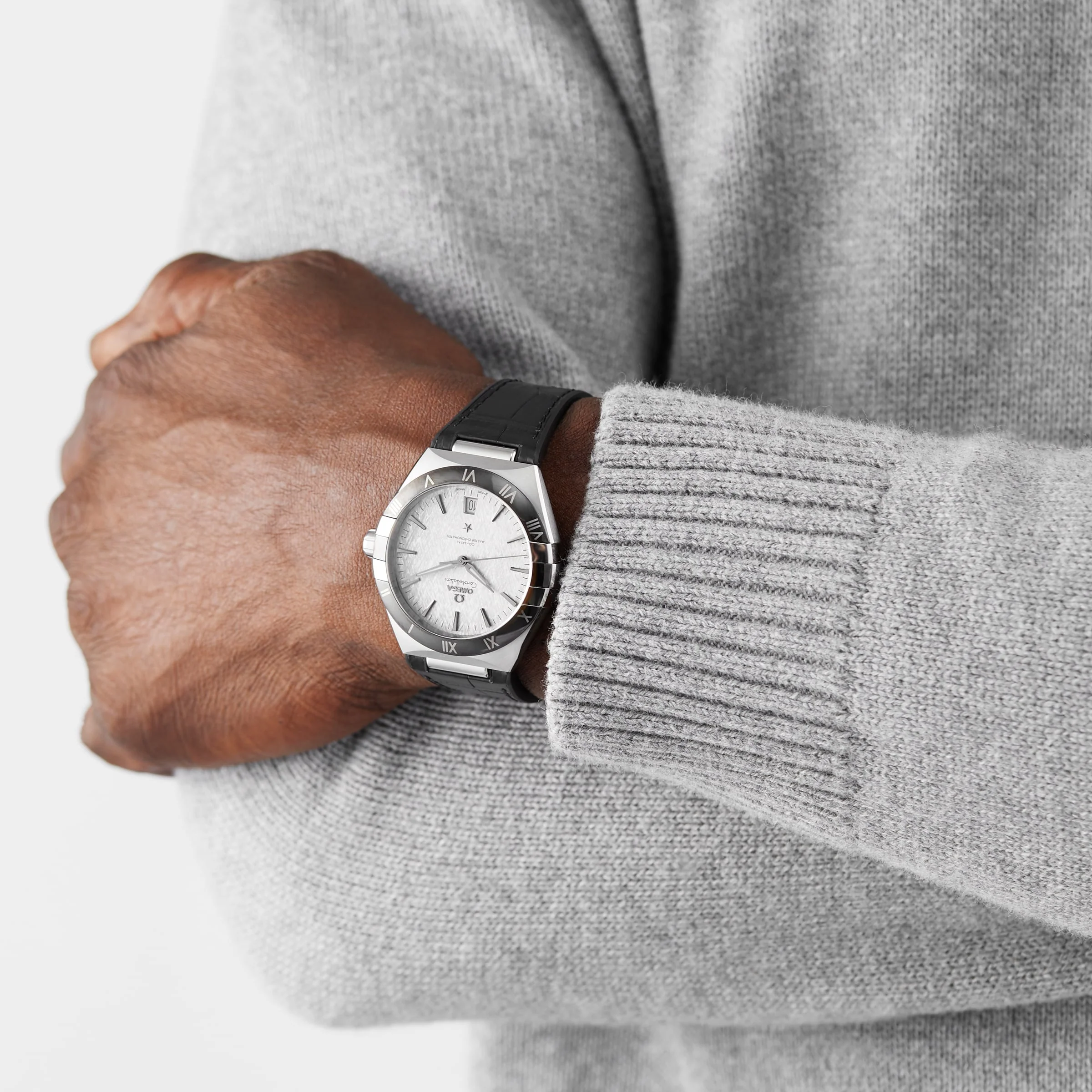 Constellation | 41mm, Steel, Alligator Leather, Grey Dial - Image 9