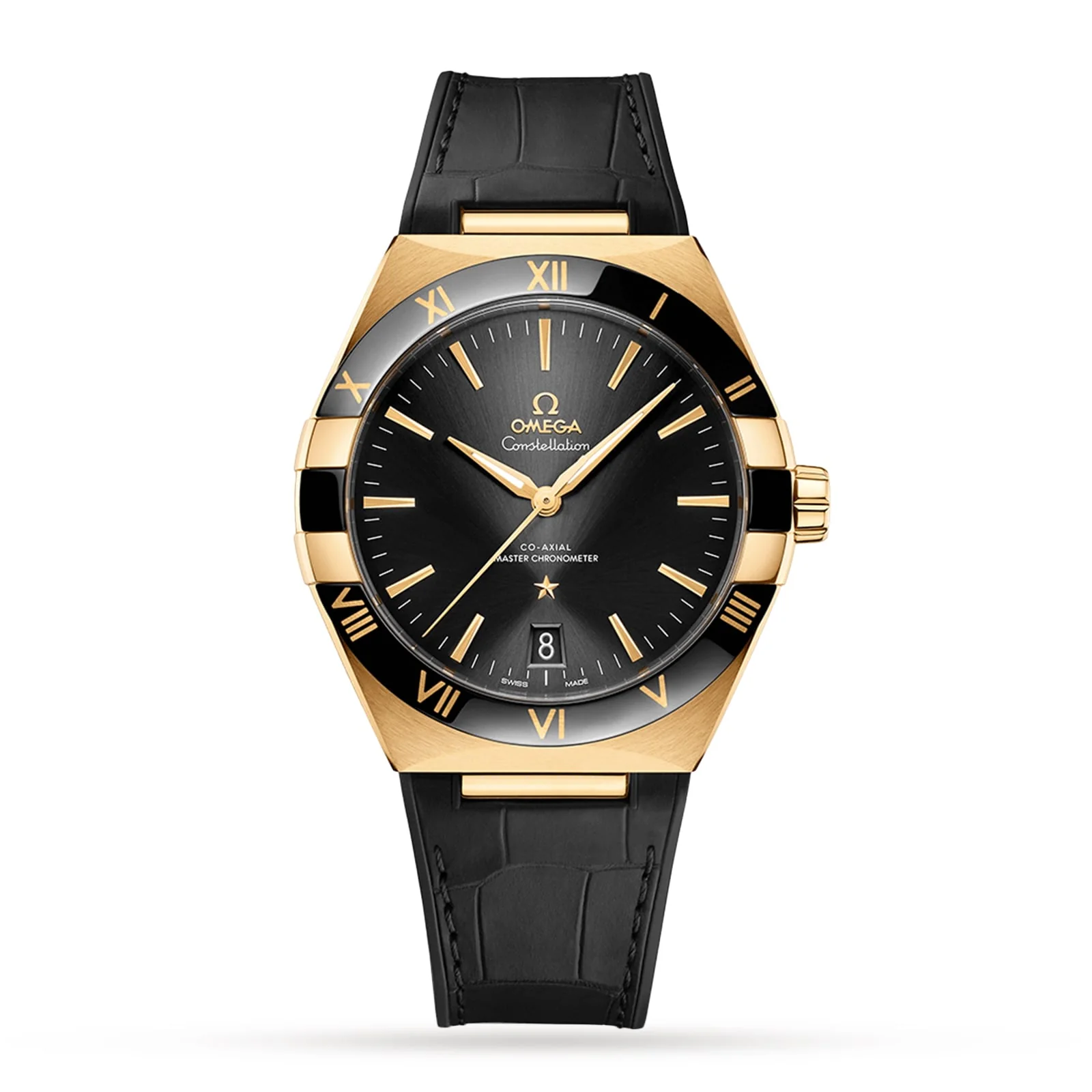 Constellation | 41mm, Alligator Leather, Black Dial