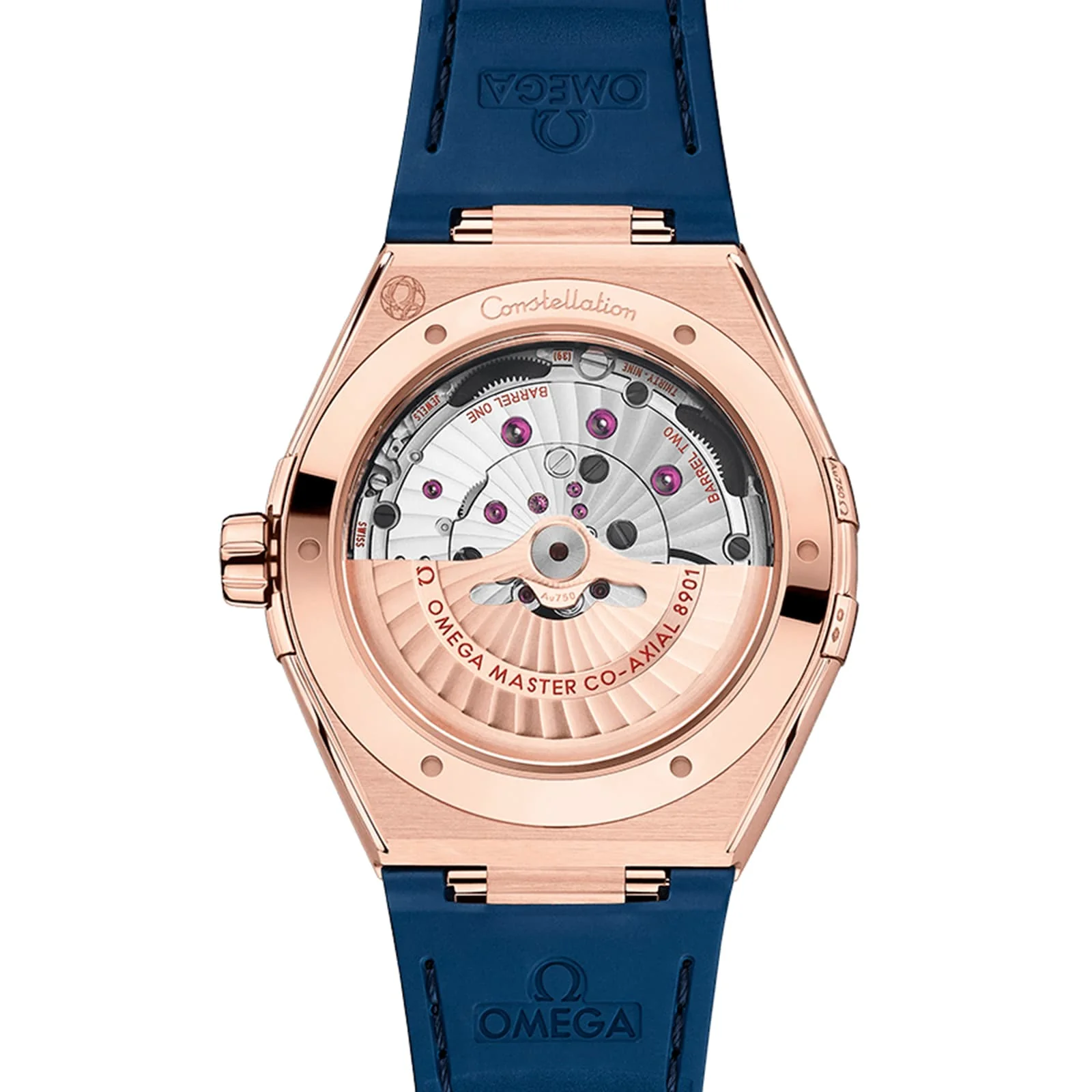 Constellation | 41mm, 18K Rose Gold, Alligator Leather, Blue Dial - Image 2