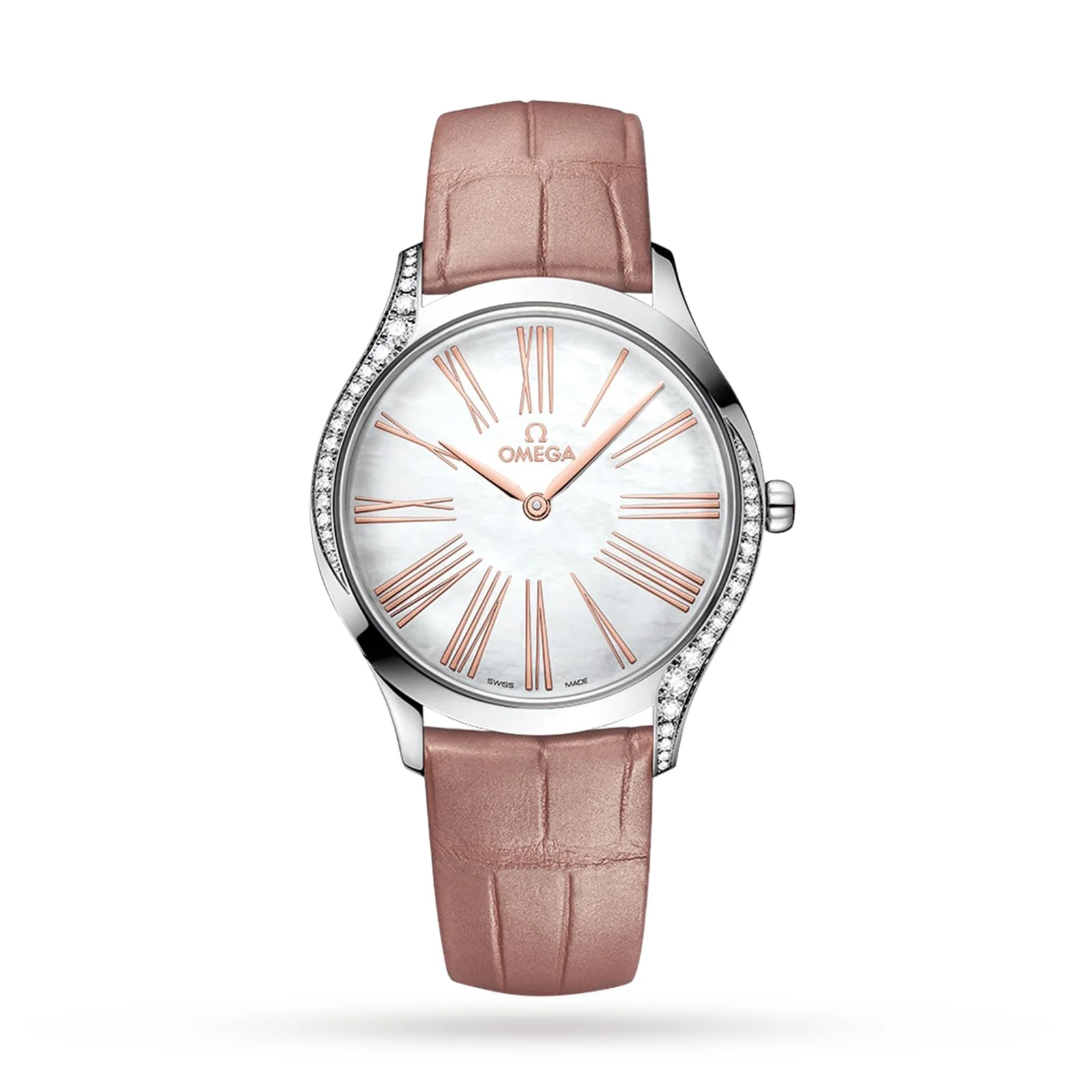 De Ville Trésor | 36mm, Steel, Alligator Leather, White Dial