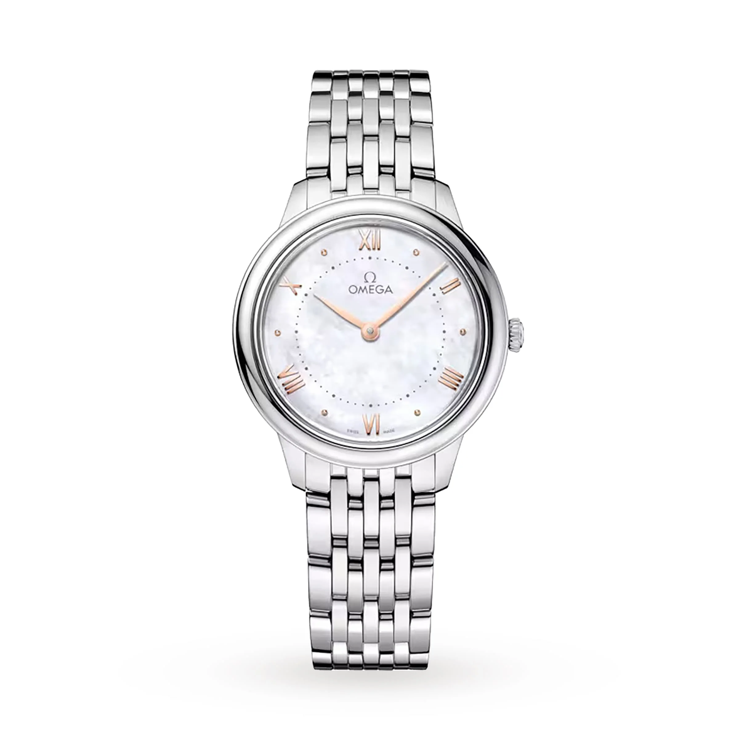De Ville Prestige | 30mm, Steel, White Dial