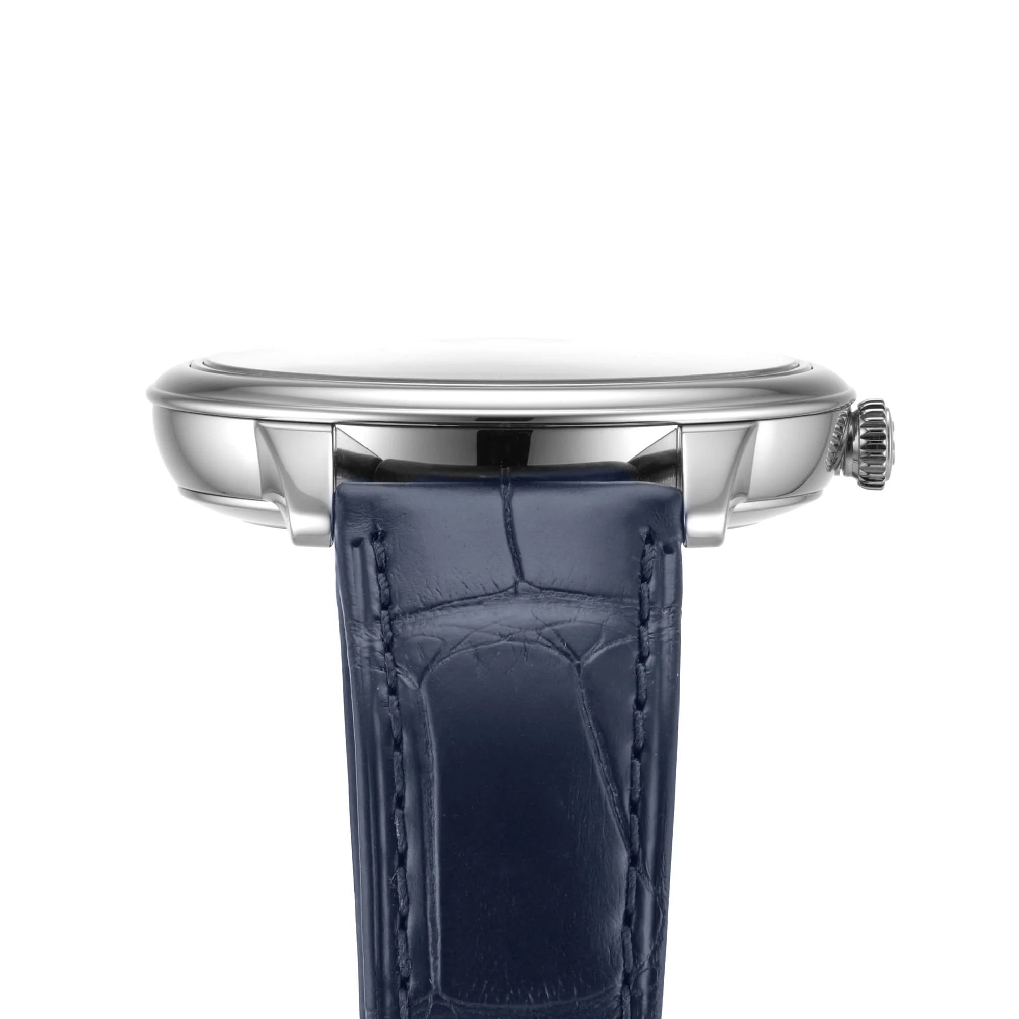 De Ville Prestige | 40mm, Steel, Alligator Leather, Blue Dial - Image 4