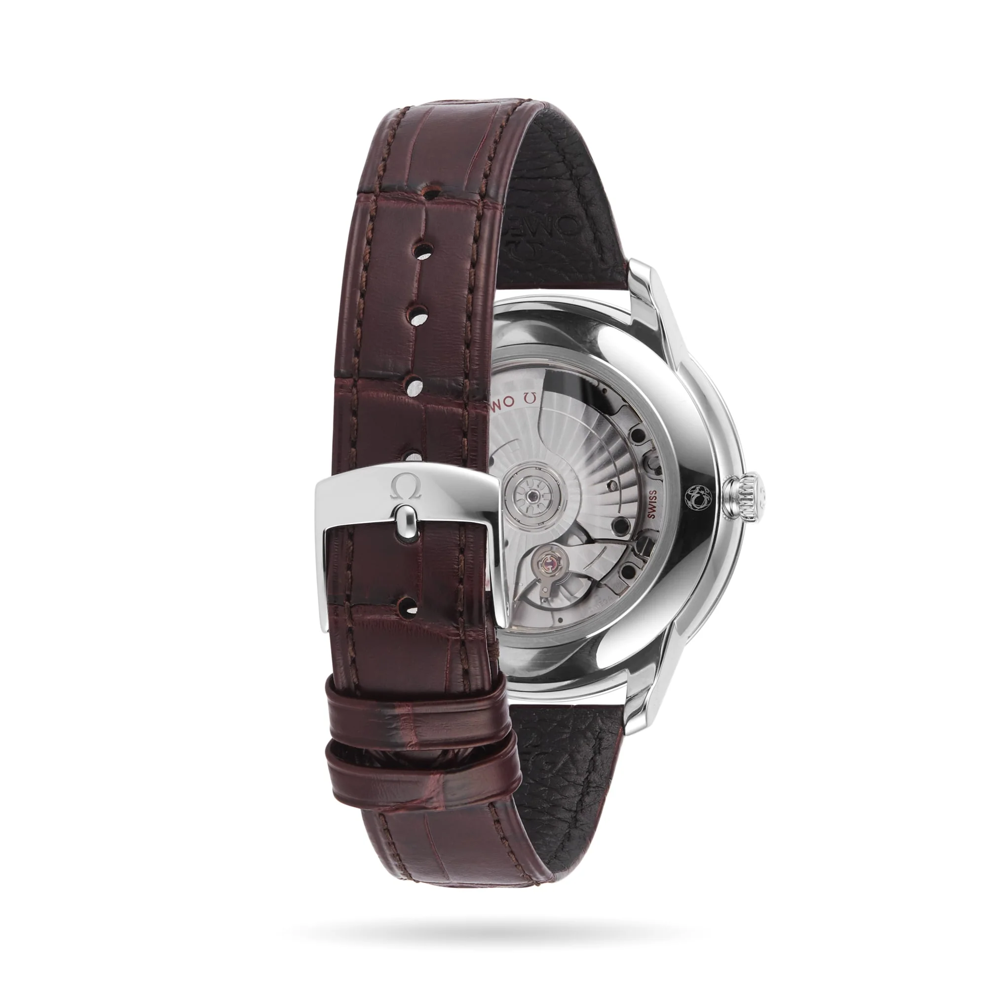 De Ville Prestige | 41mm, Steel, Alligator Leather, Red Dial - Image 4