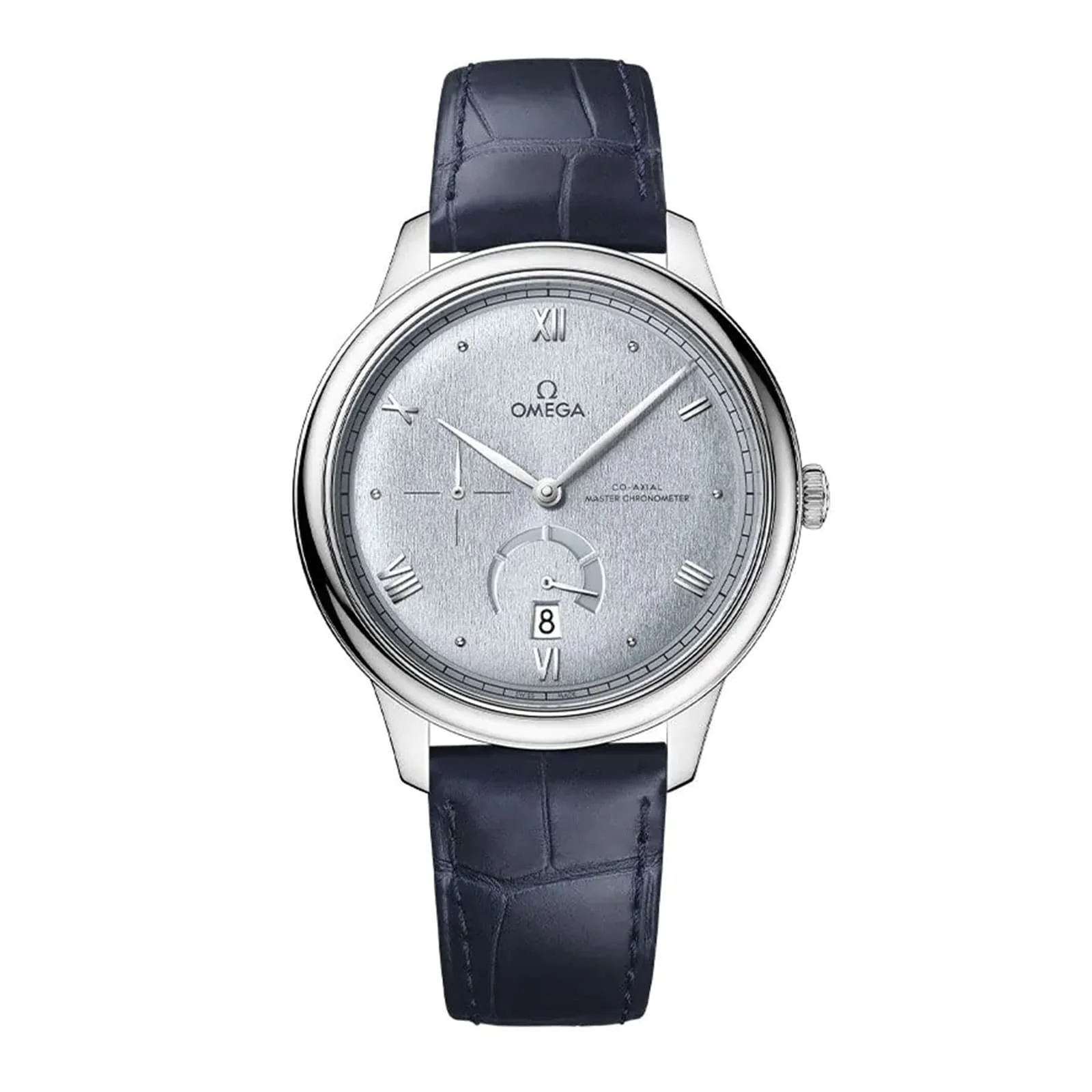 De Ville Prestige | 41mm, Steel, Alligator Leather, Ice Blue Dial