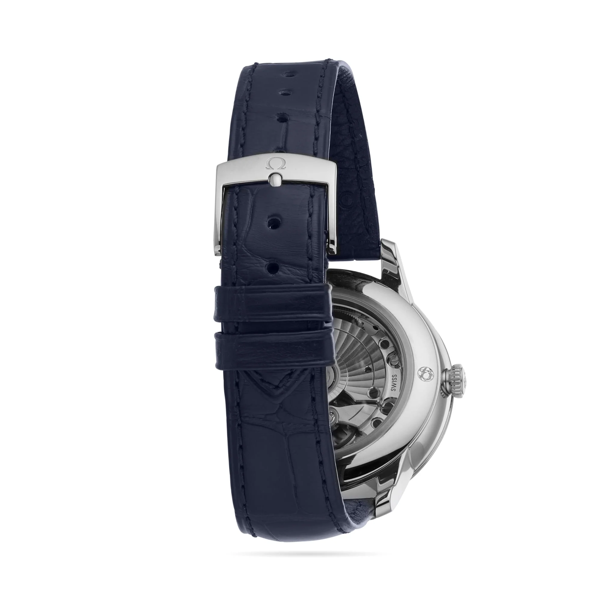 De Ville Prestige | 41mm, Steel, Alligator Leather, Ice Blue Dial - Image 4