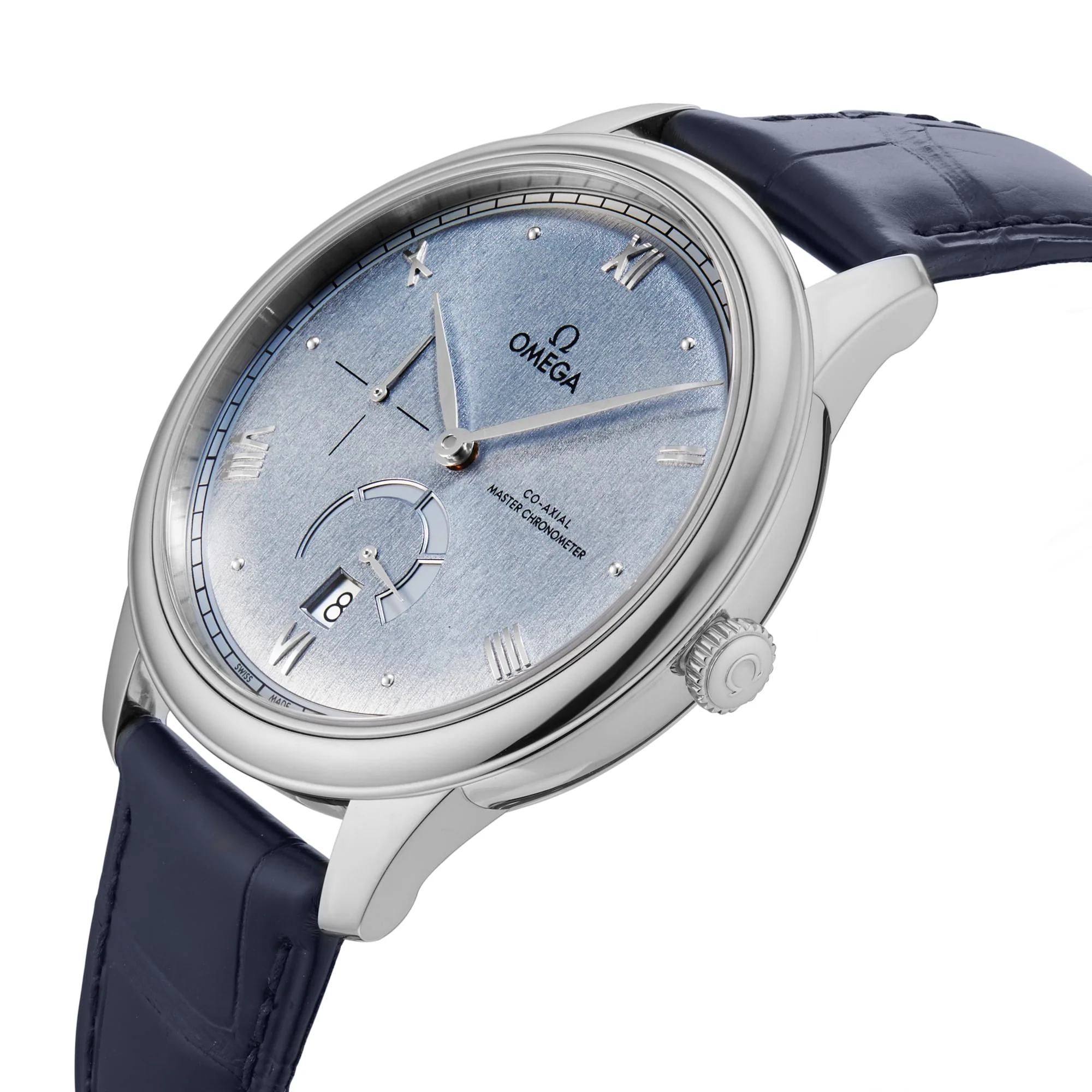De Ville Prestige | 41mm, Steel, Alligator Leather, Ice Blue Dial - Image 7