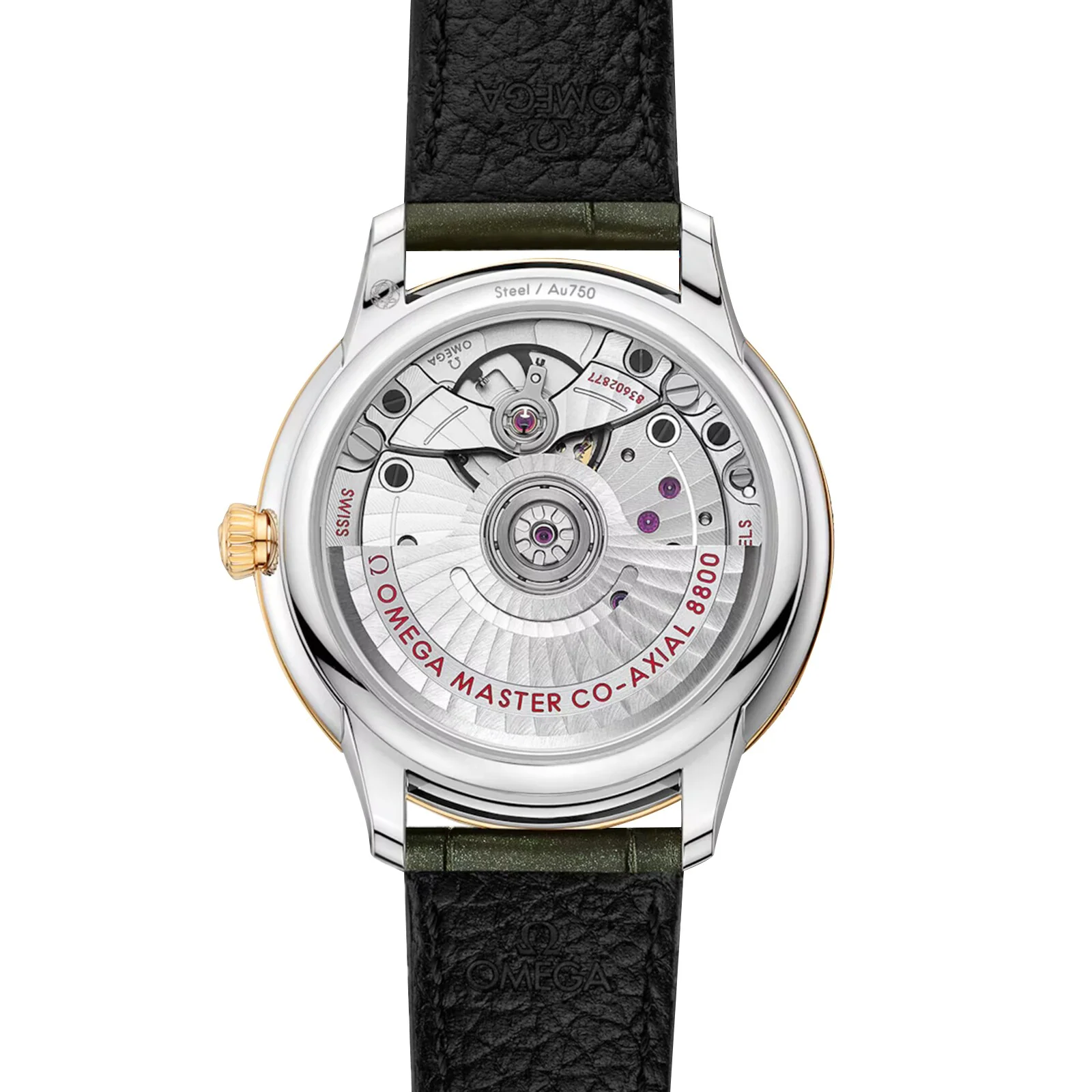 De Ville Prestige | 34mm, Two-Tone Steel & 18K Yellow Gold, Leather, Diamond White Mother of Pearl Dial - Image 2