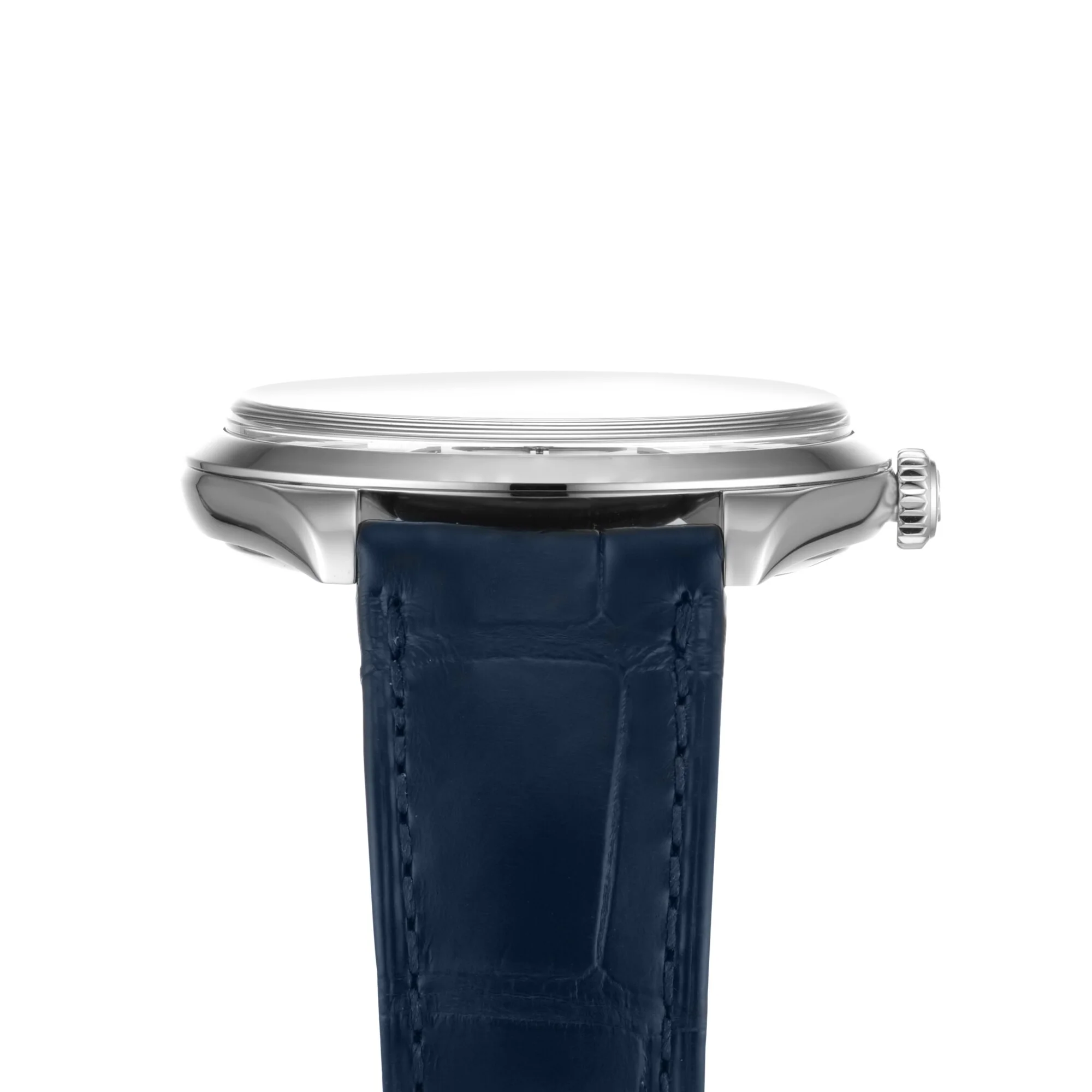 De Ville Trésor | 40mm, Steel, Alligator Leather, Blue Dial - Image 4
