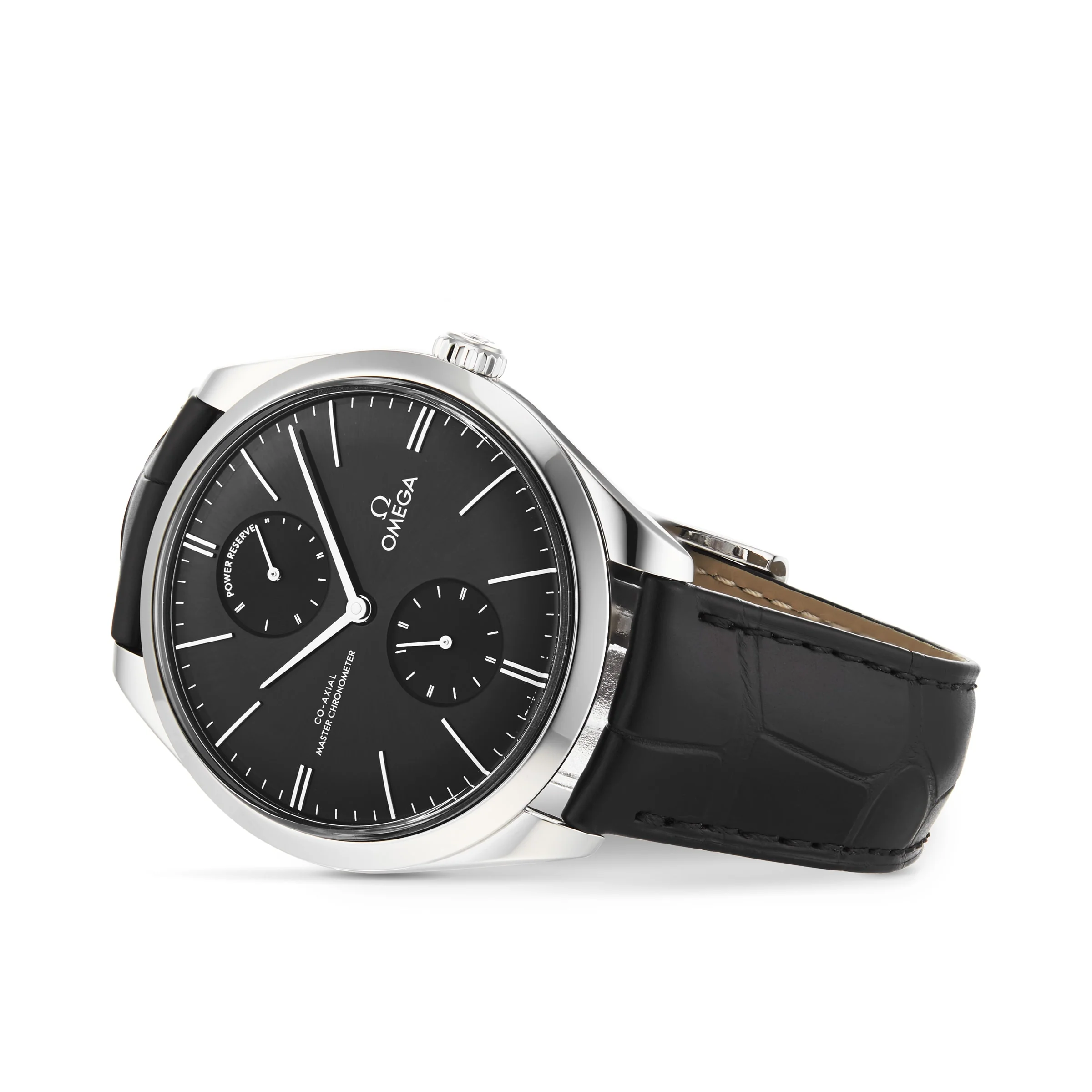 De Ville Trésor | 40mm, Steel, Alligator Leather, Black Dial - Image 4