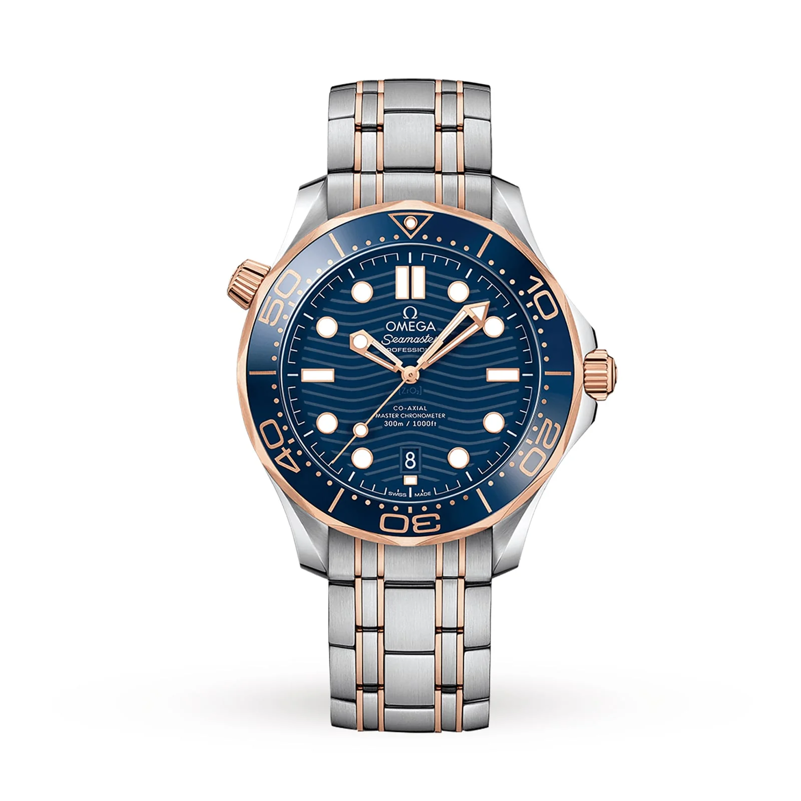 Seamaster Diver 300M | 42mm, Two-Tone Steel & 18K Rose Gold, Blue Dial
