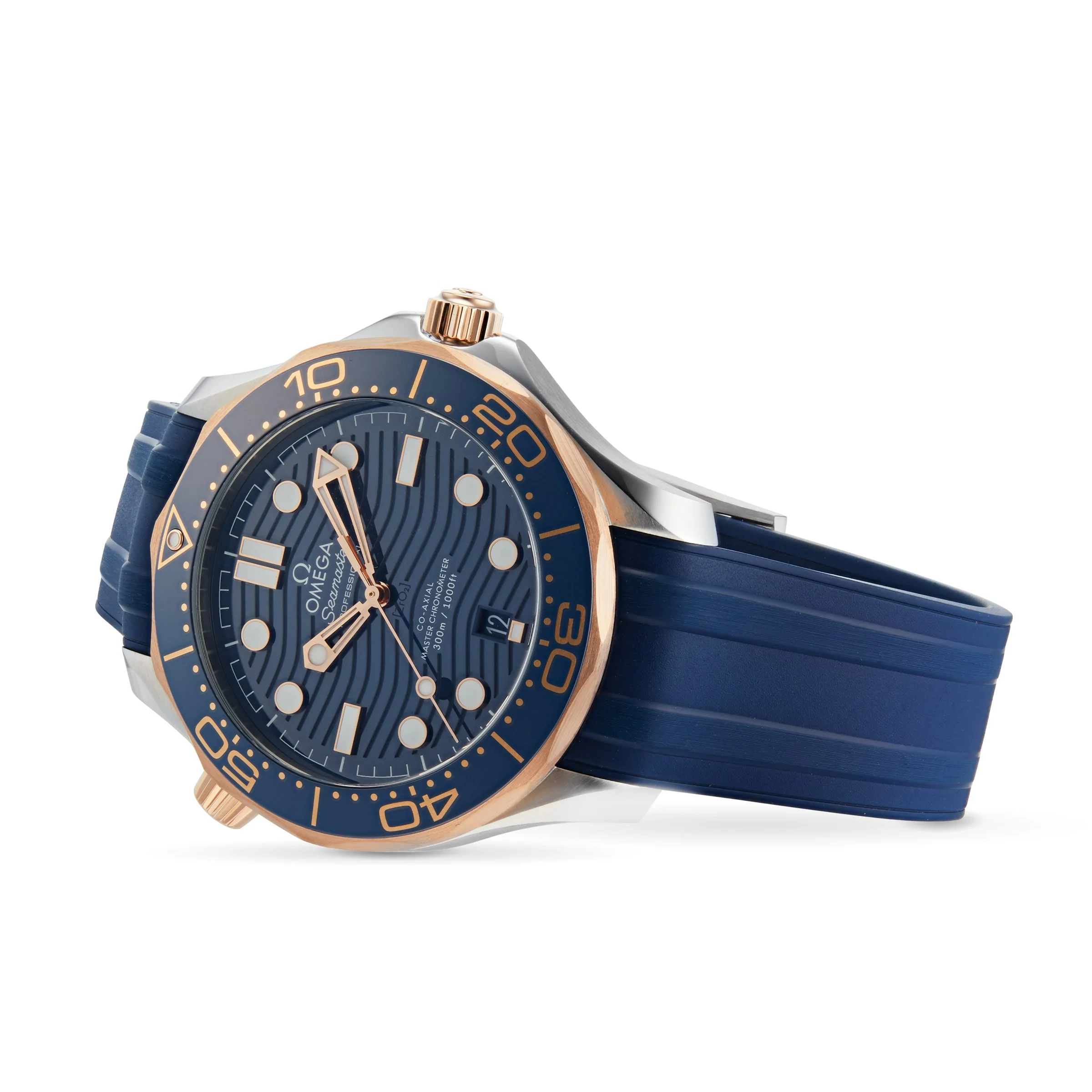 Seamaster Diver 300M | 42mm, Two-Tone Steel & 18K Rose Gold, Rubber, Blue Dial - Image 2